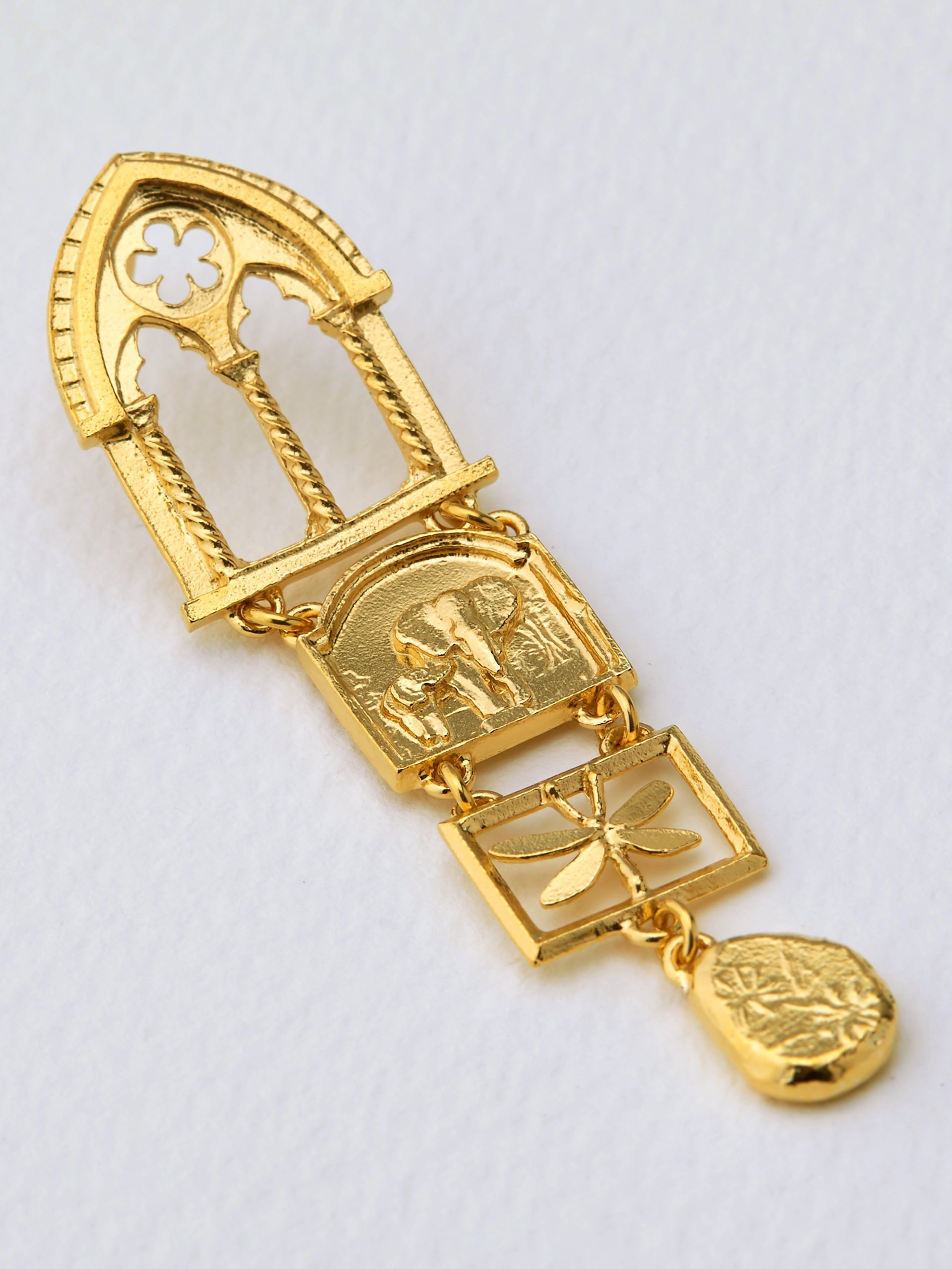 Discovery Window Drop Earrings - image 3 | gold plate