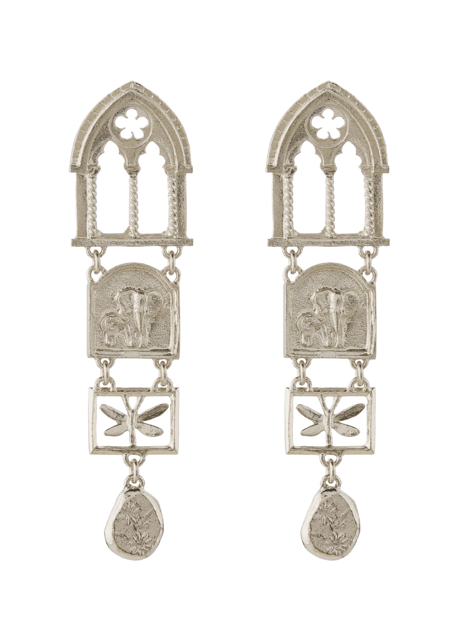 Discovery Window Drop Earrings - image 5 | silver