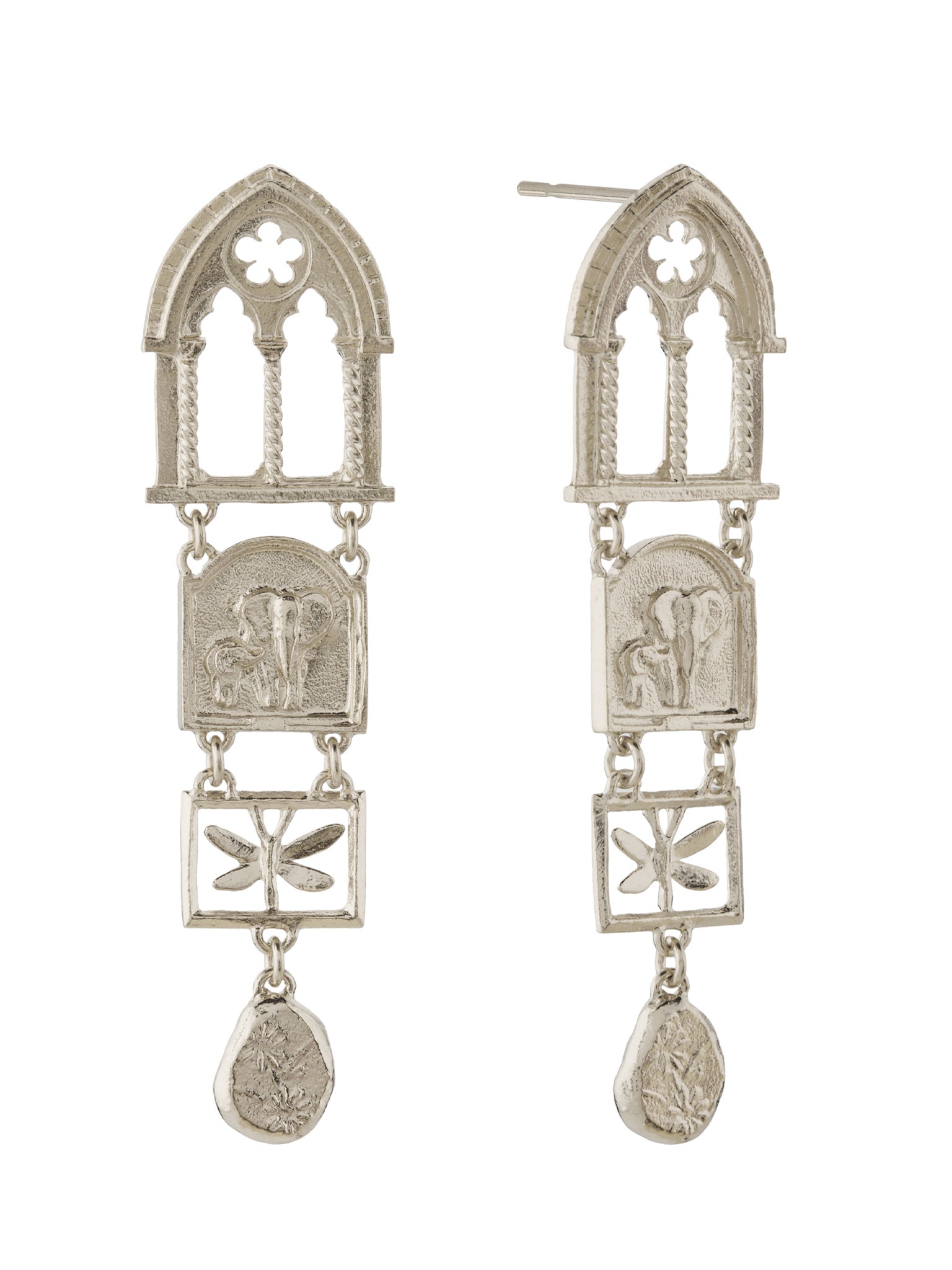 Discovery Window Drop Earrings - image 7 | silver