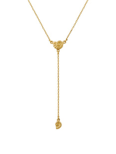 Fine Ammonite 'Y' Drop Necklace