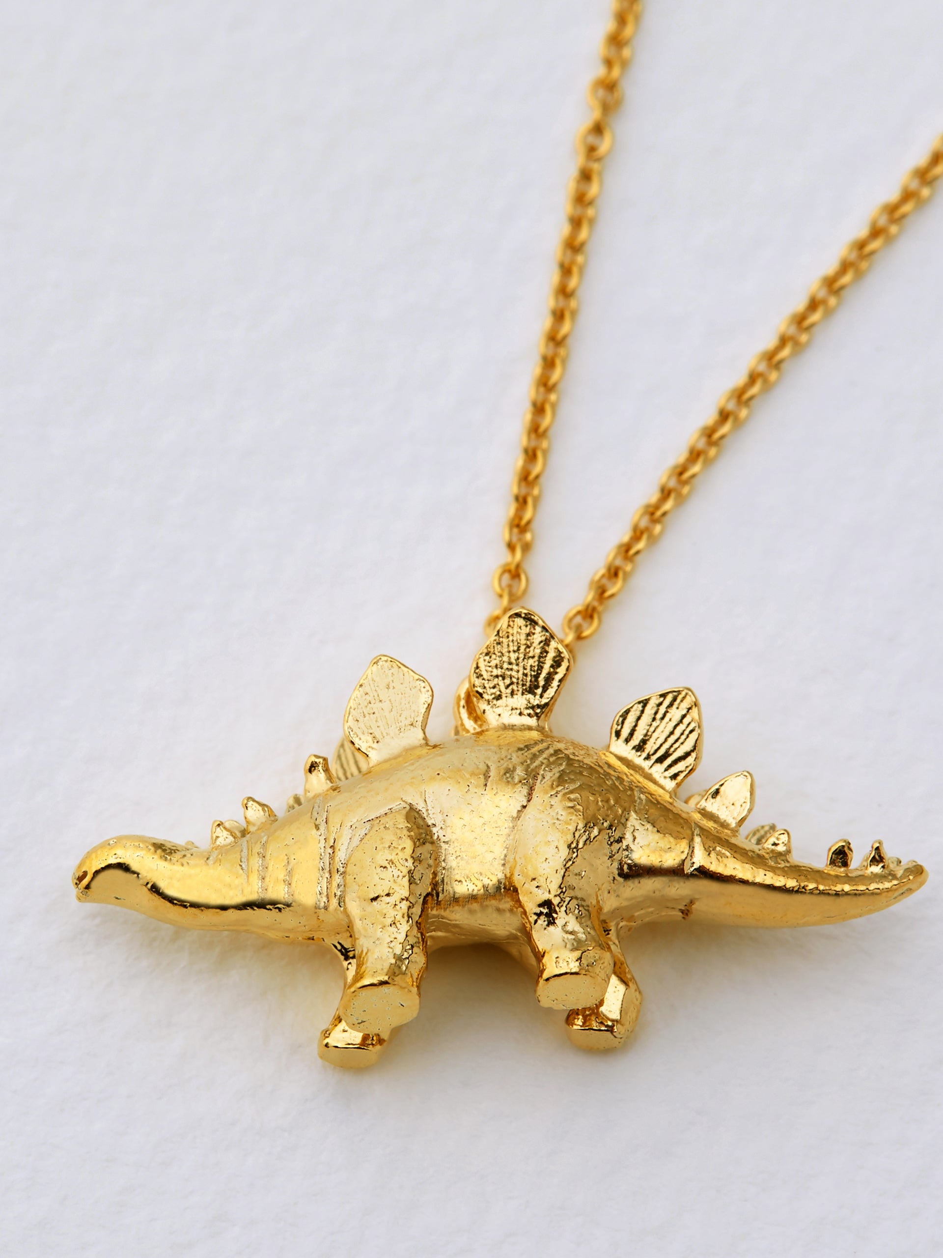 Stegosaurus Necklace - image 4 | gold plate