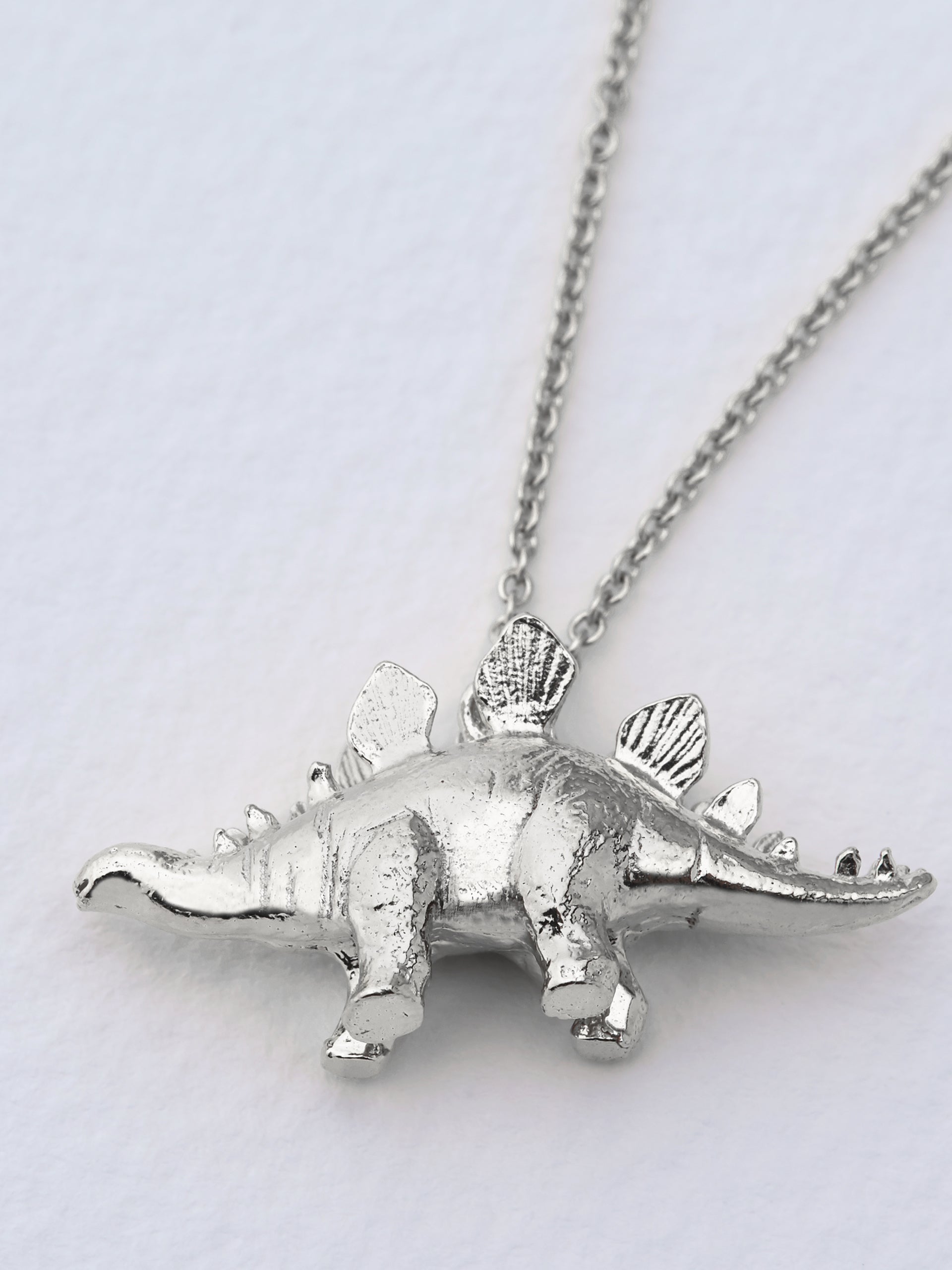 Stegosaurus Necklace - image 8 | silver