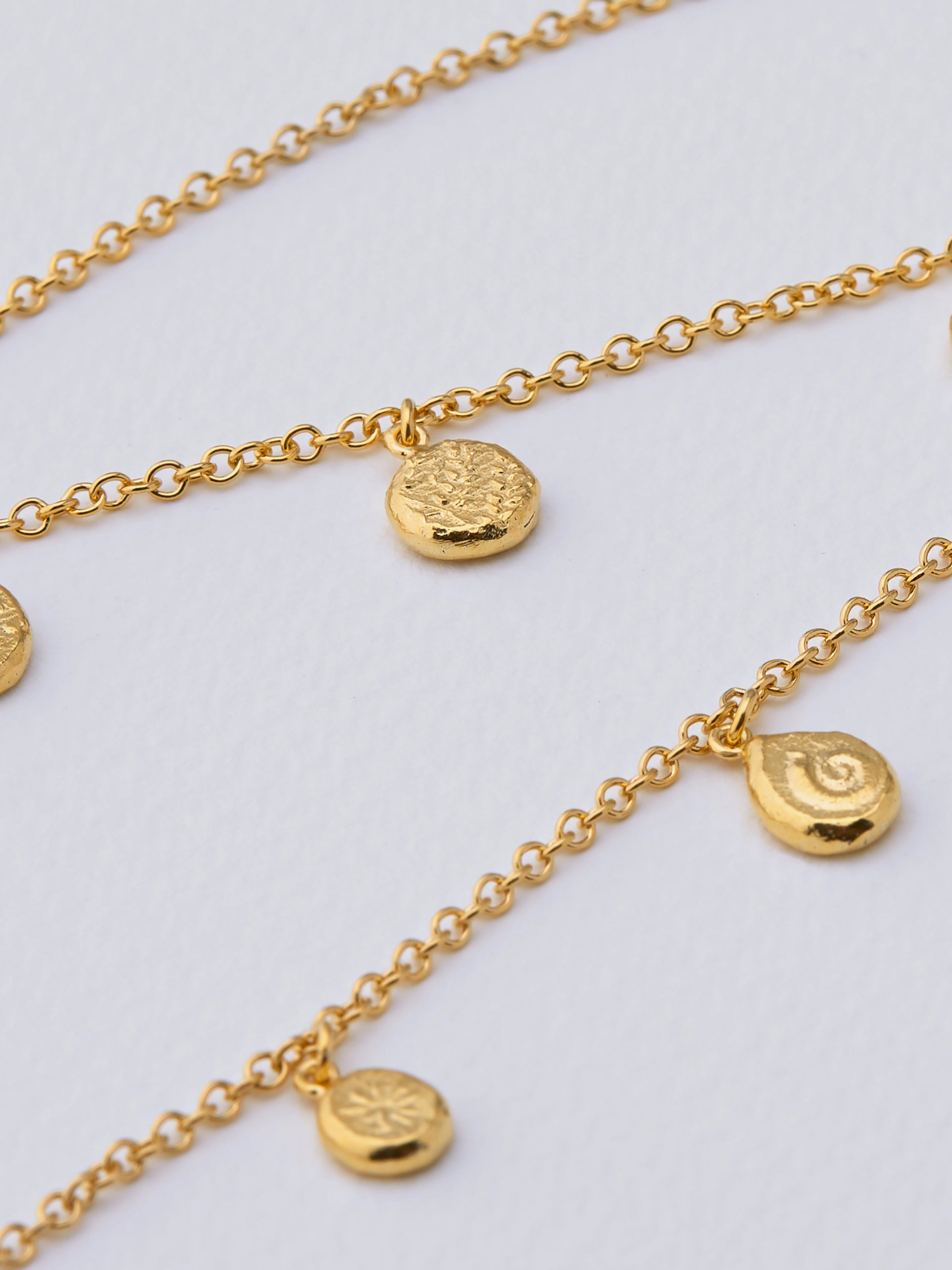 Paleontology Nugget Necklace - image 3 | gold plate