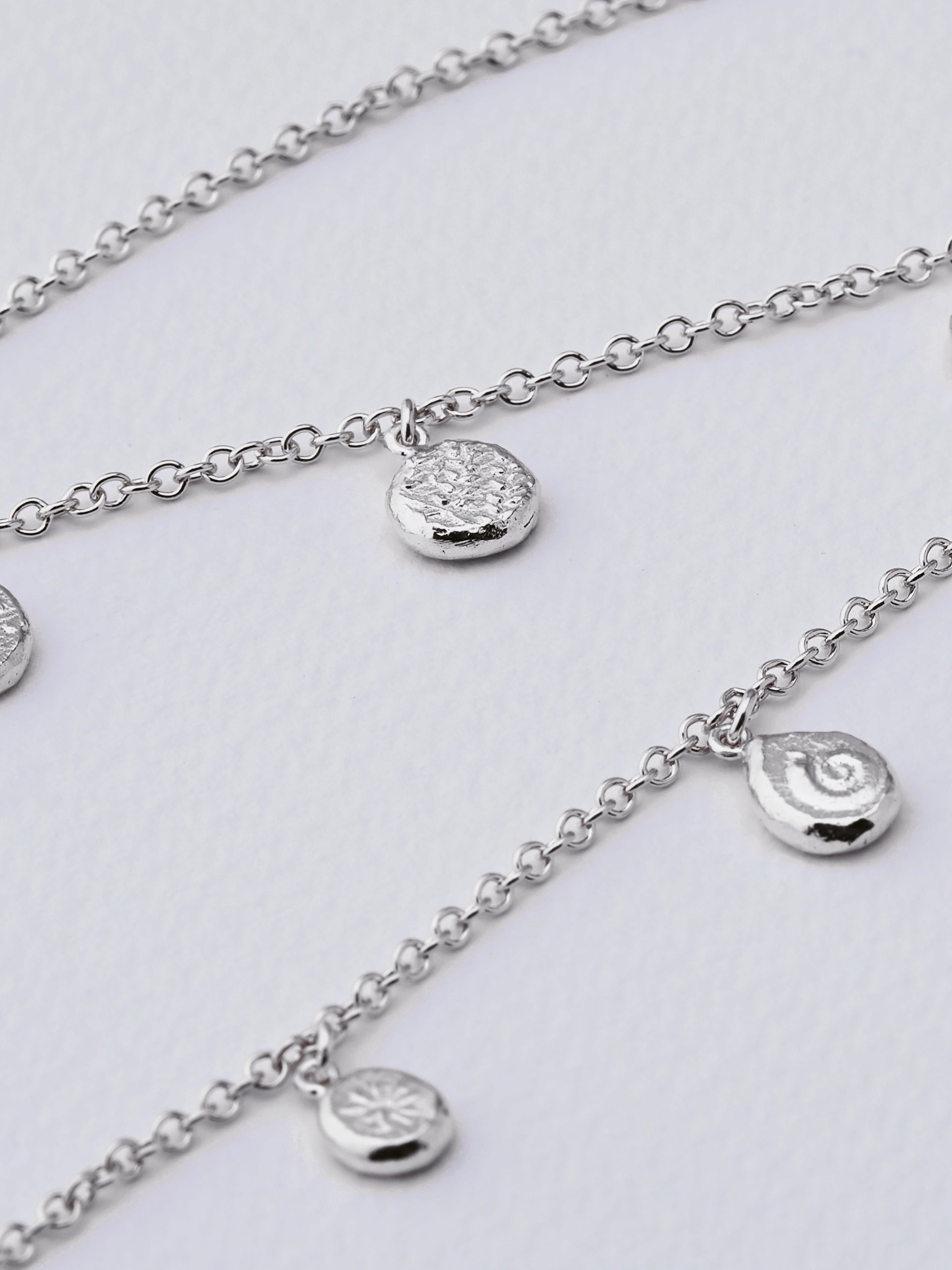 Paleontology Nugget Necklace - image 6 | silver