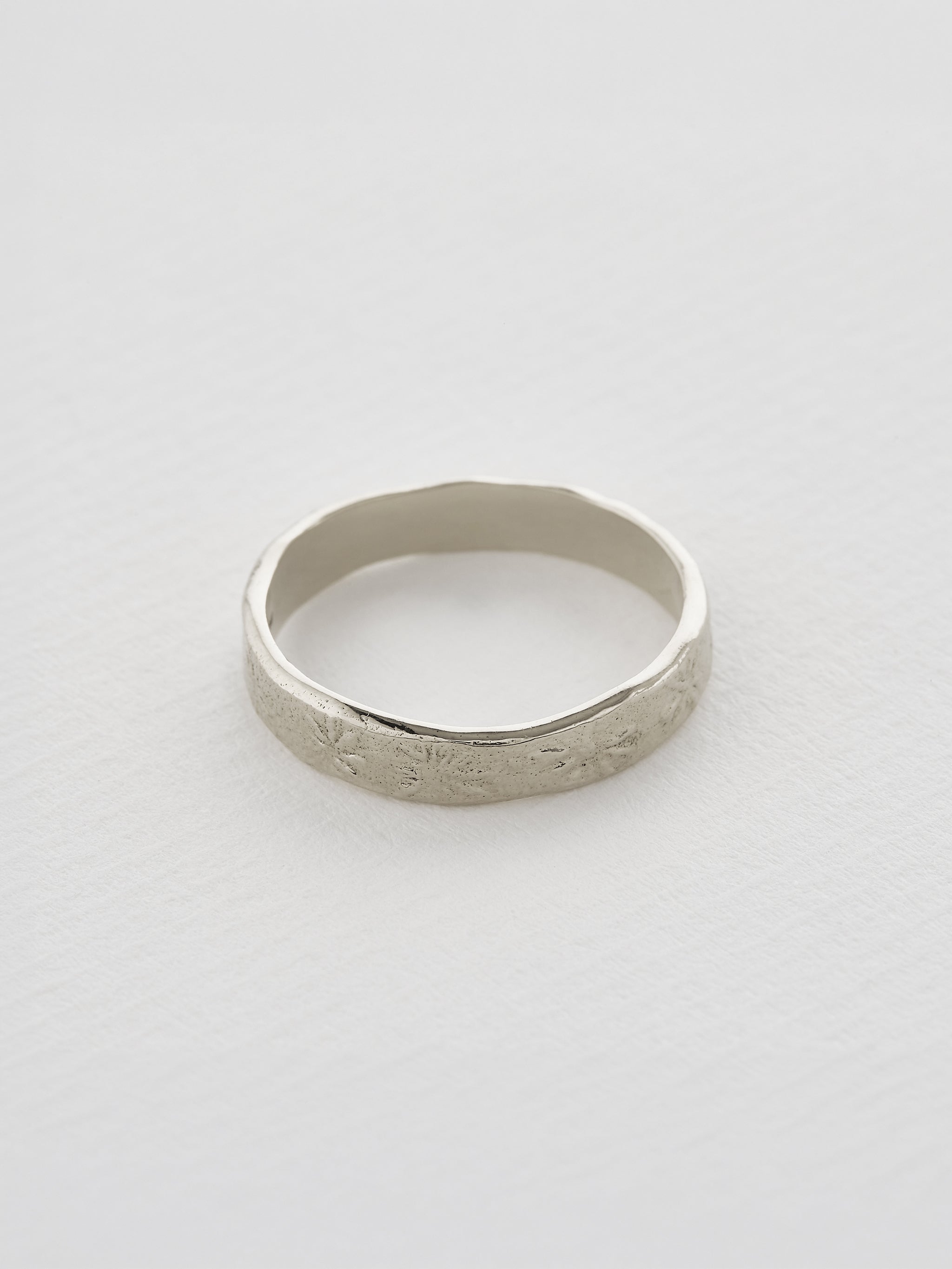 4 mm Horsetail Fossil Band - image 9 | platinum