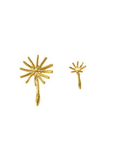 Asymmetric Dandelion Fluff Earrings