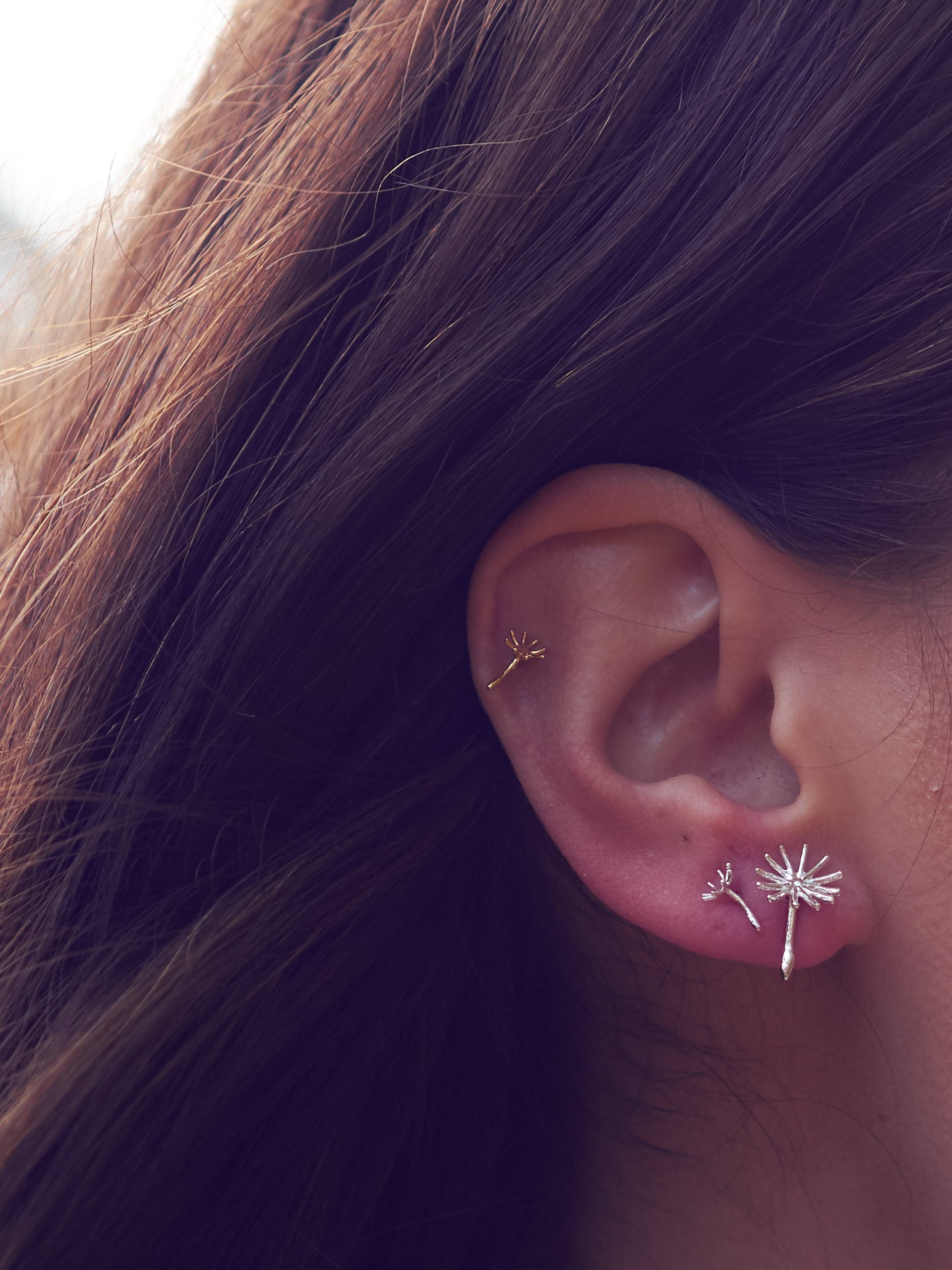 Asymmetric Dandelion Fluff Earrings - image 5