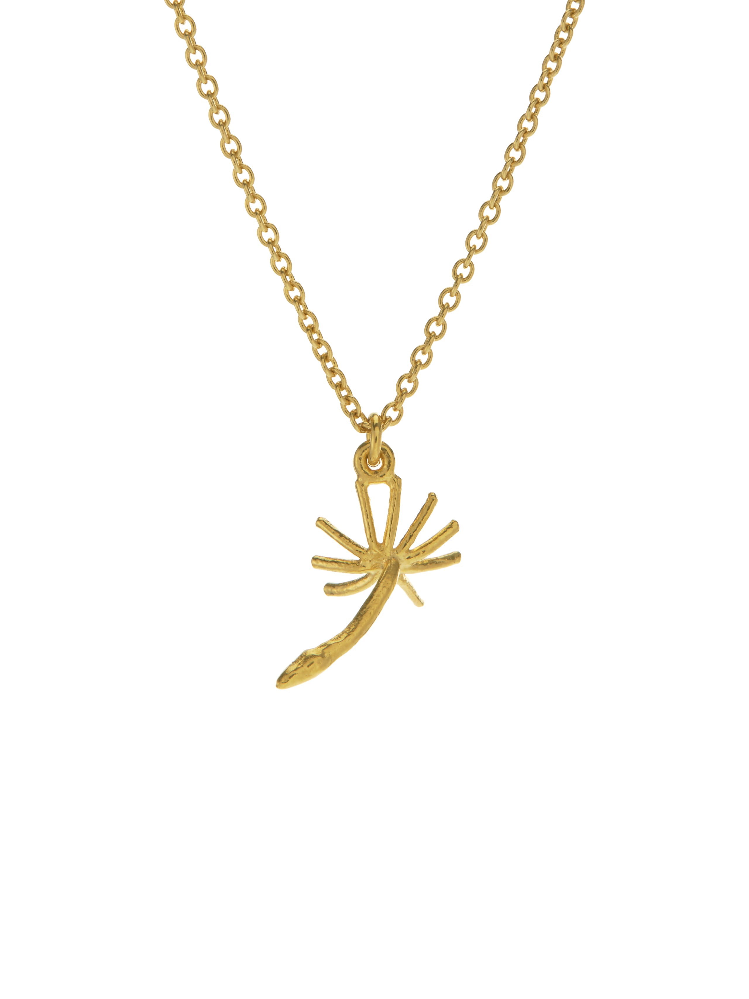Dandelion Fluff Necklace - image 1 | gold plate