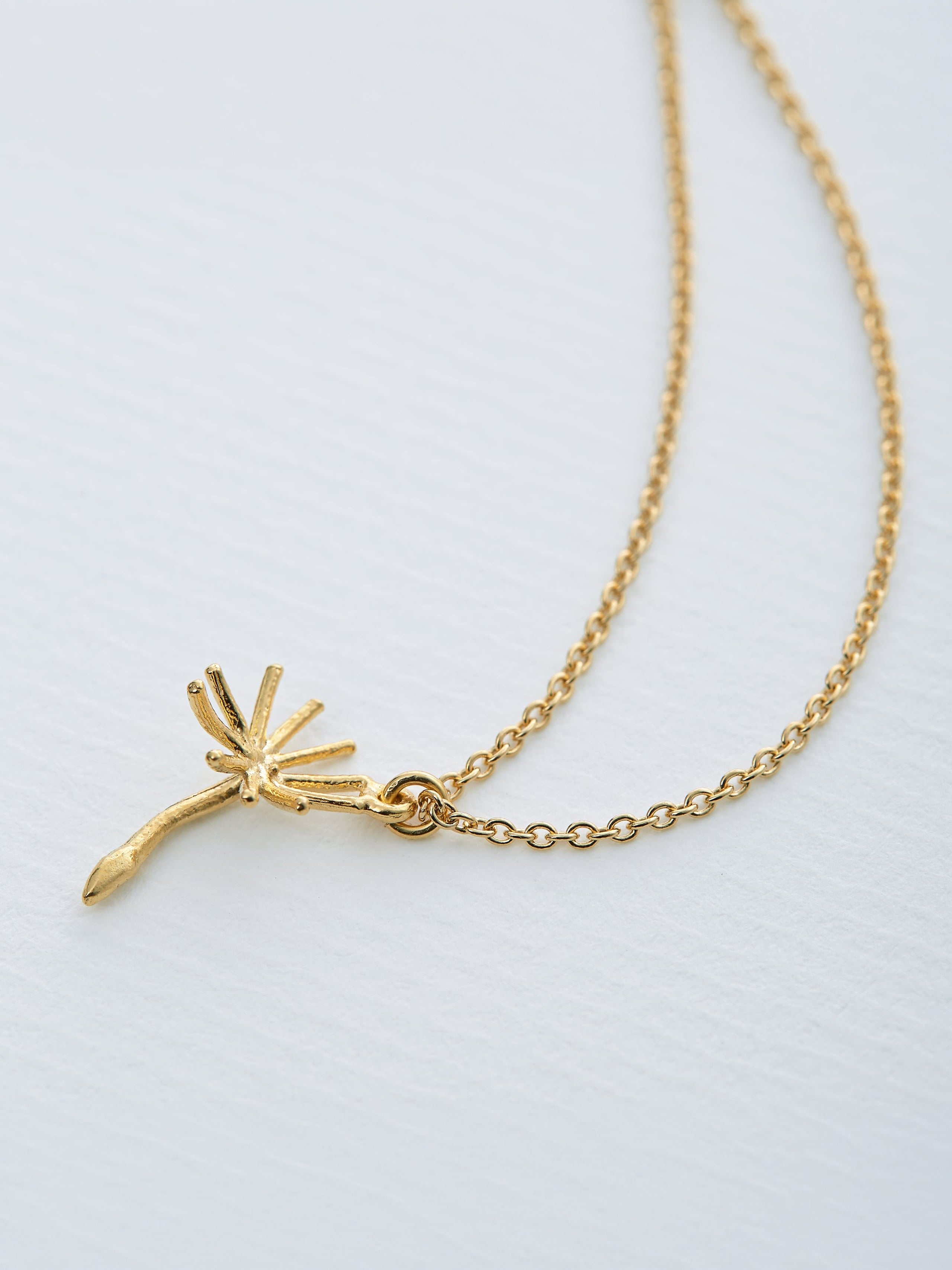 Dandelion Fluff Necklace - image 2 | gold plate
