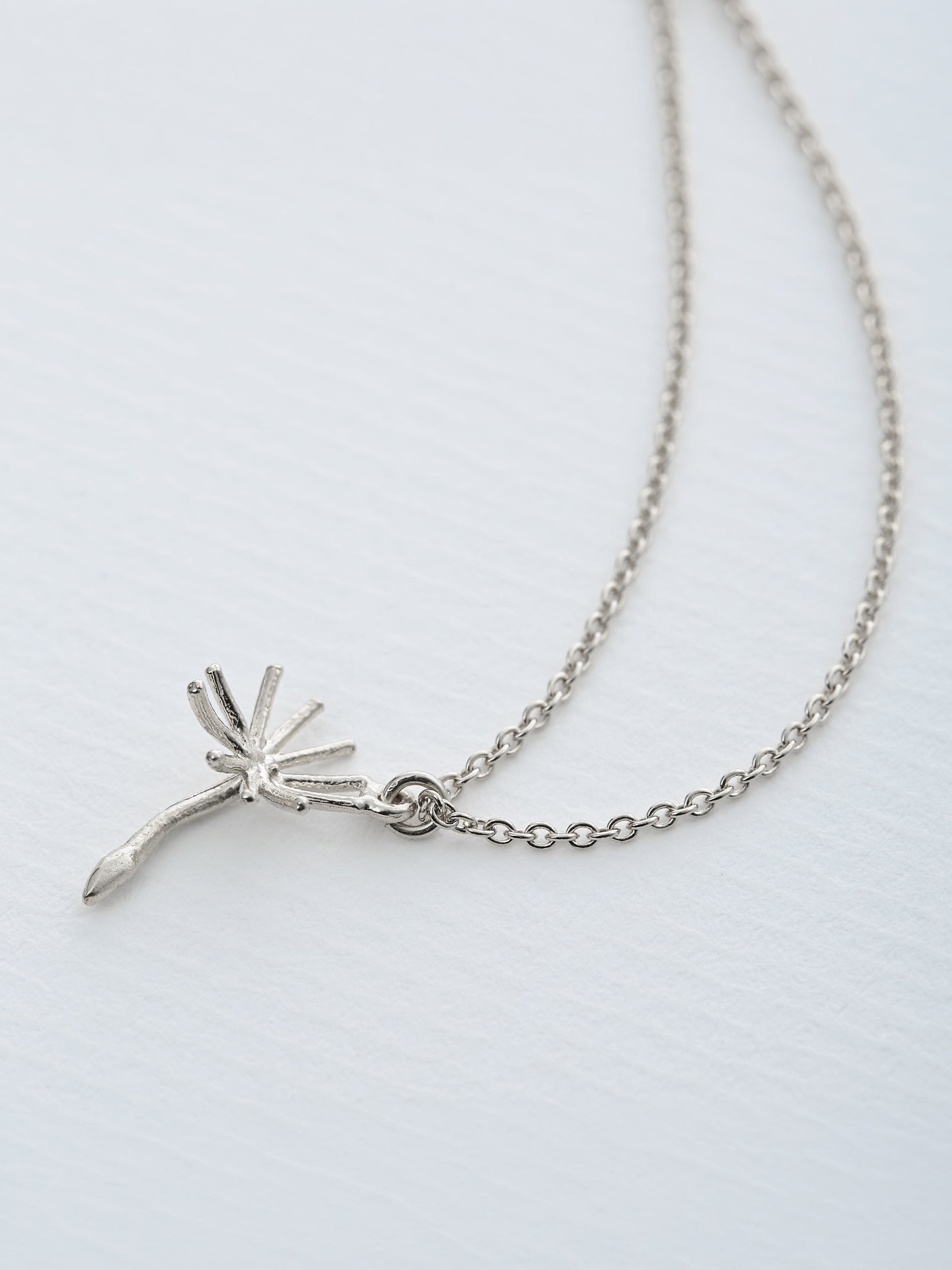 Dandelion Fluff Necklace - image 5 | silver