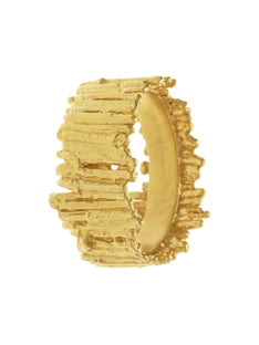 Tree Bark Wide Ring