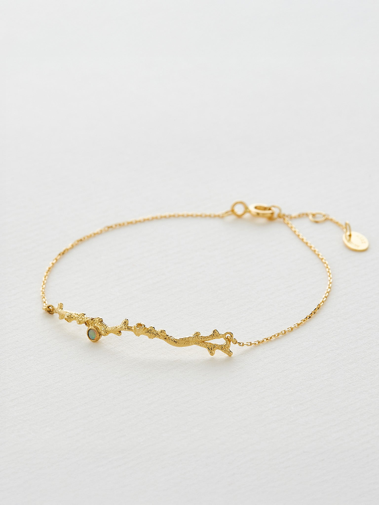 Branch Coral Bracelet with Opal - image 3 | 18ct yellow gold