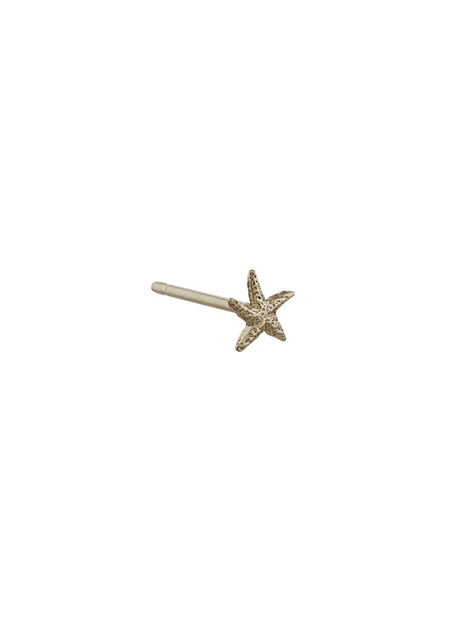 Teeny Tiny Starfish Single Stud Earring - image 6 | 18ct white gold