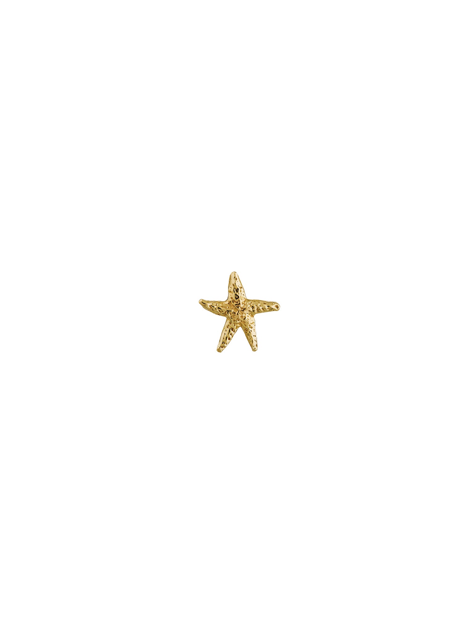 Teeny Tiny Starfish Single Stud Earring - image 1 | 18ct yellow gold