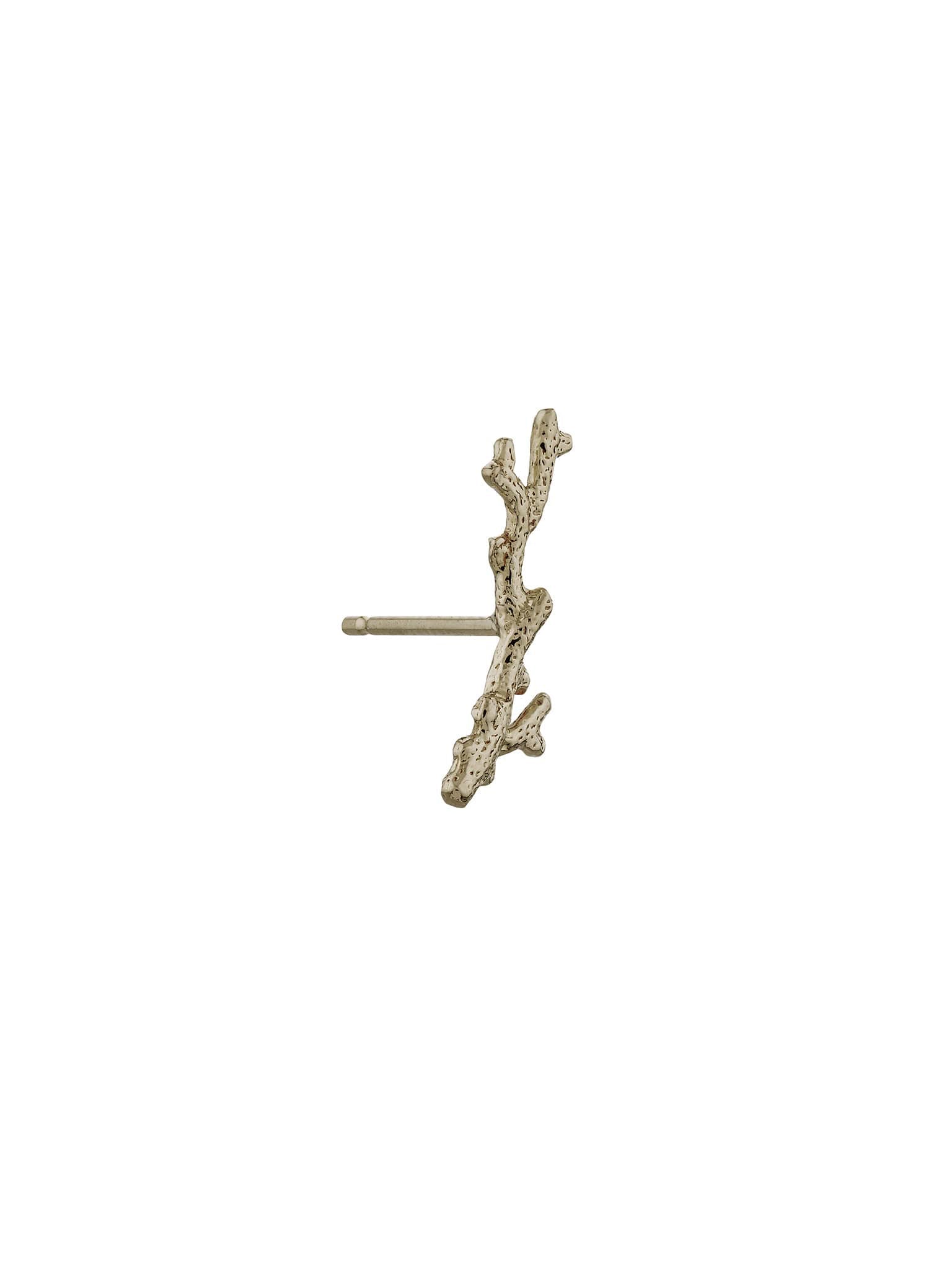 Branch Coral Single Stud Earring - image 8 | 18ct white gold
