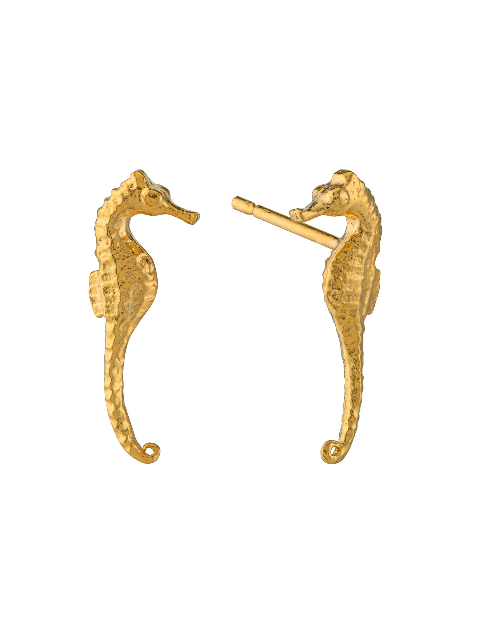 Seahorse Stud Earrings - image 1 | gold plate