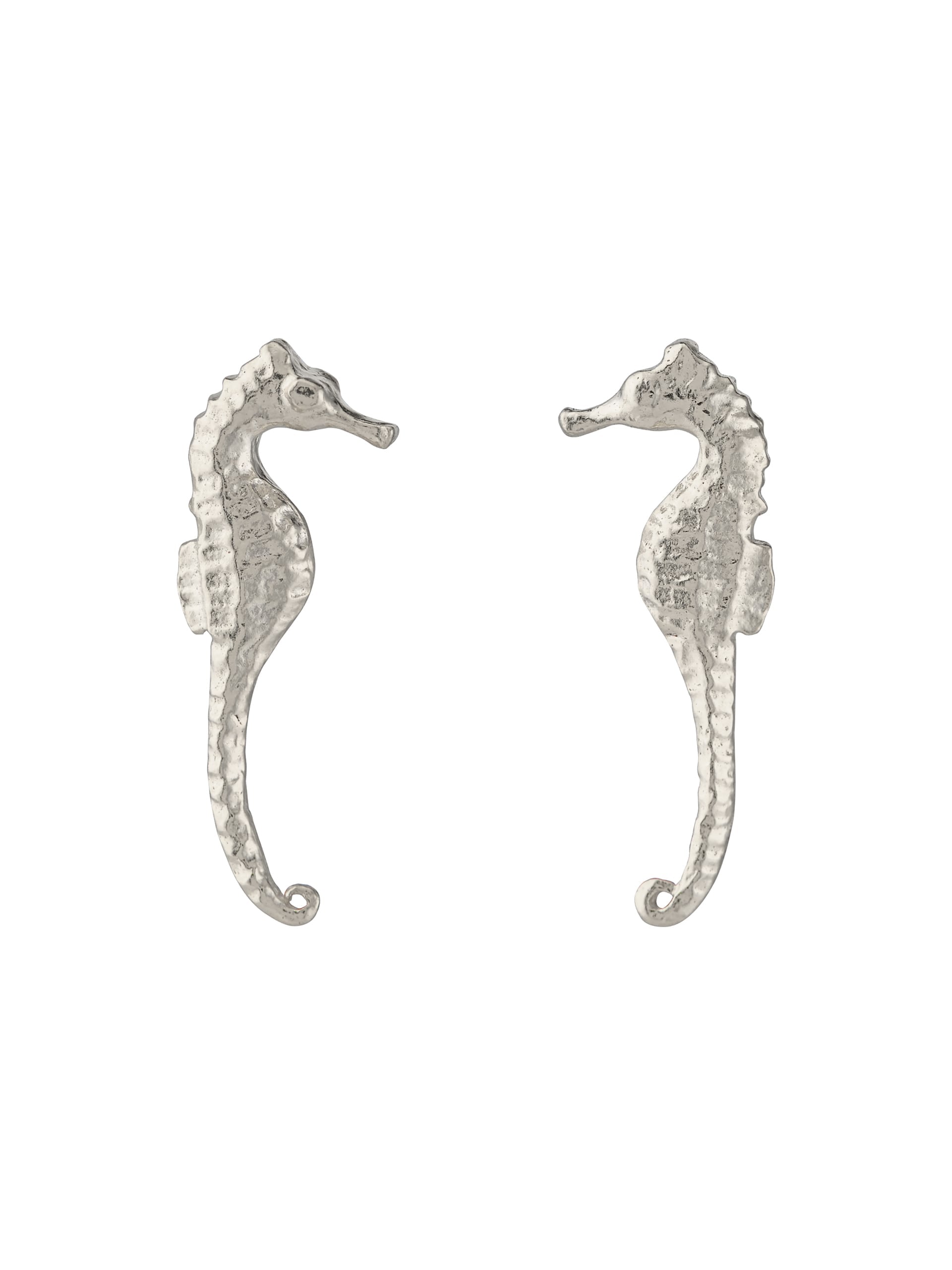 Seahorse Stud Earrings - image 9 | silver
