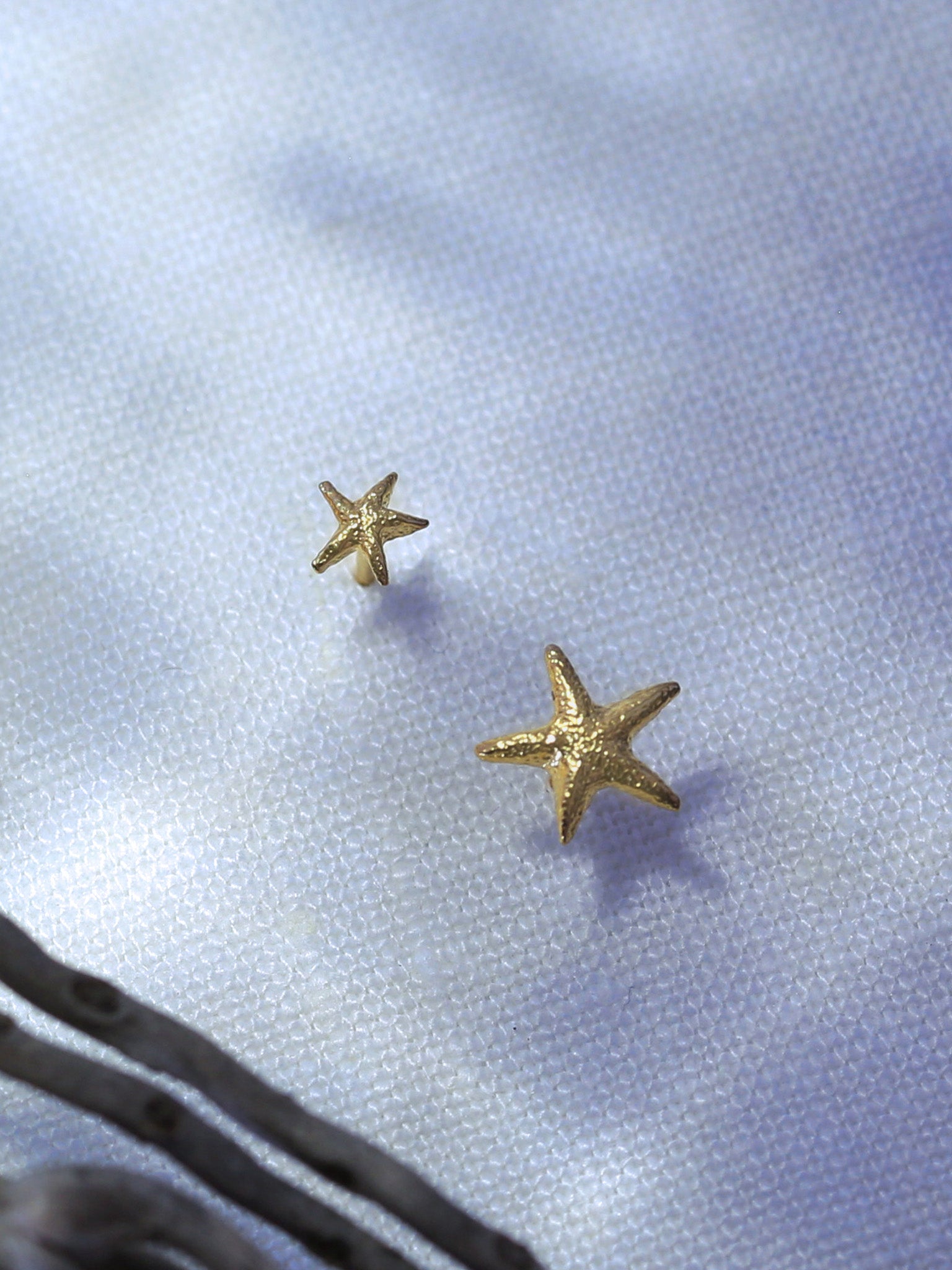 Asymmetric Starfish Stud Earrings - image 2