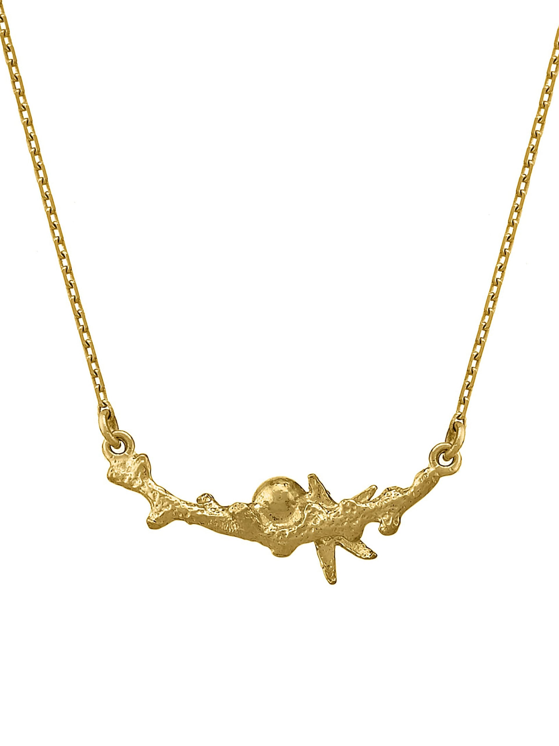 Reef Necklace with Opal - image 4 | 18ct yellow gold