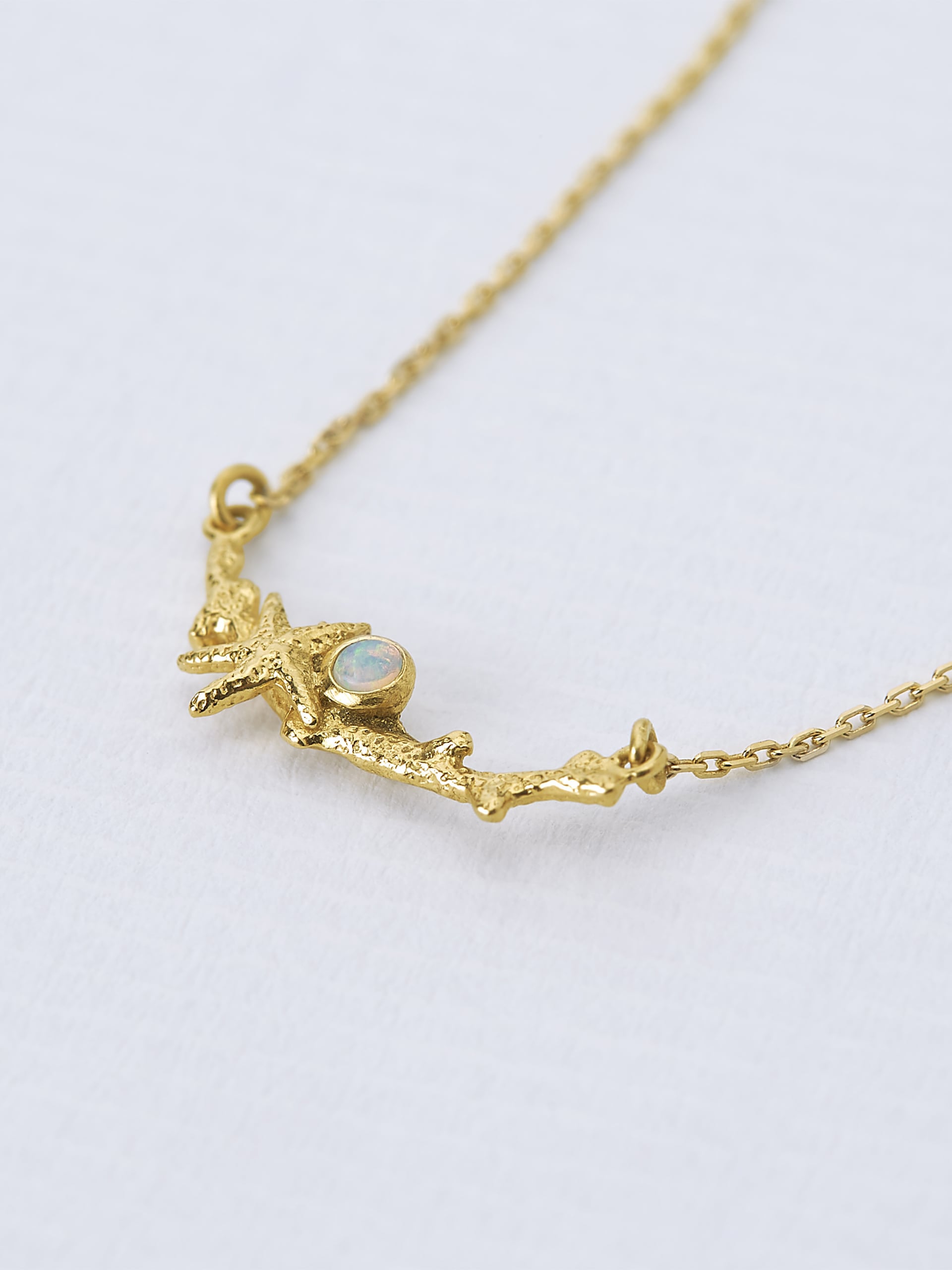 Reef Necklace with Opal - image 3 | 18ct yellow gold