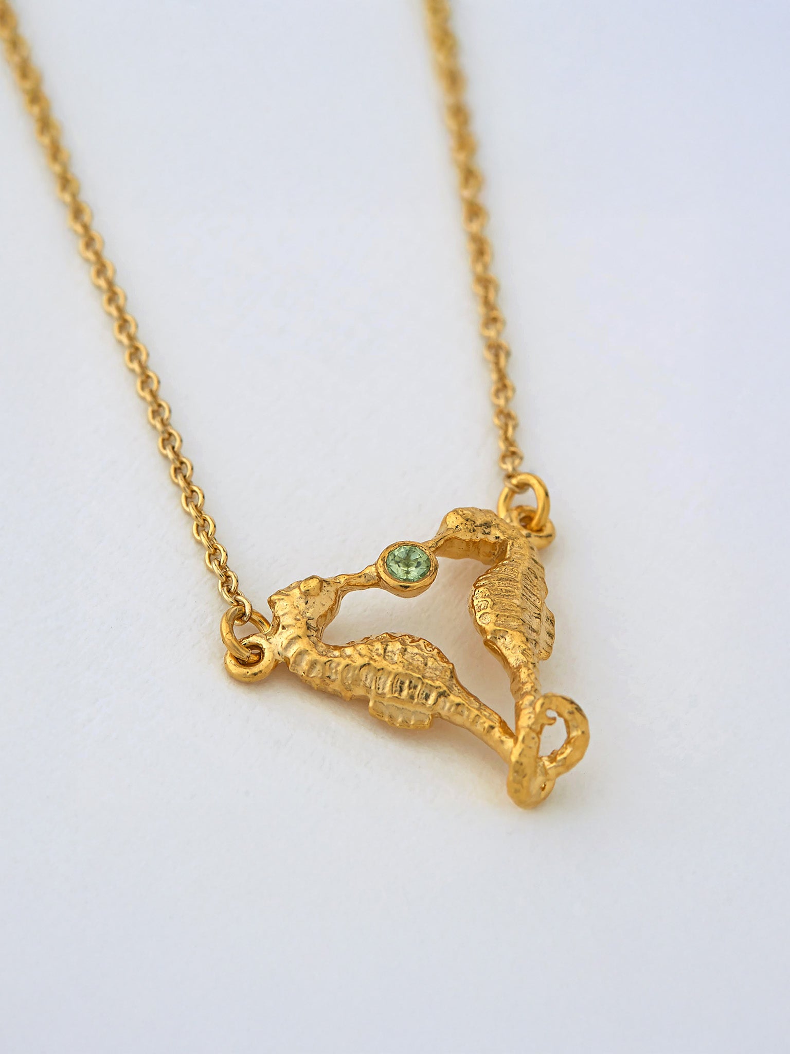 Seahorse Companion Necklace - image 3 | gold plate