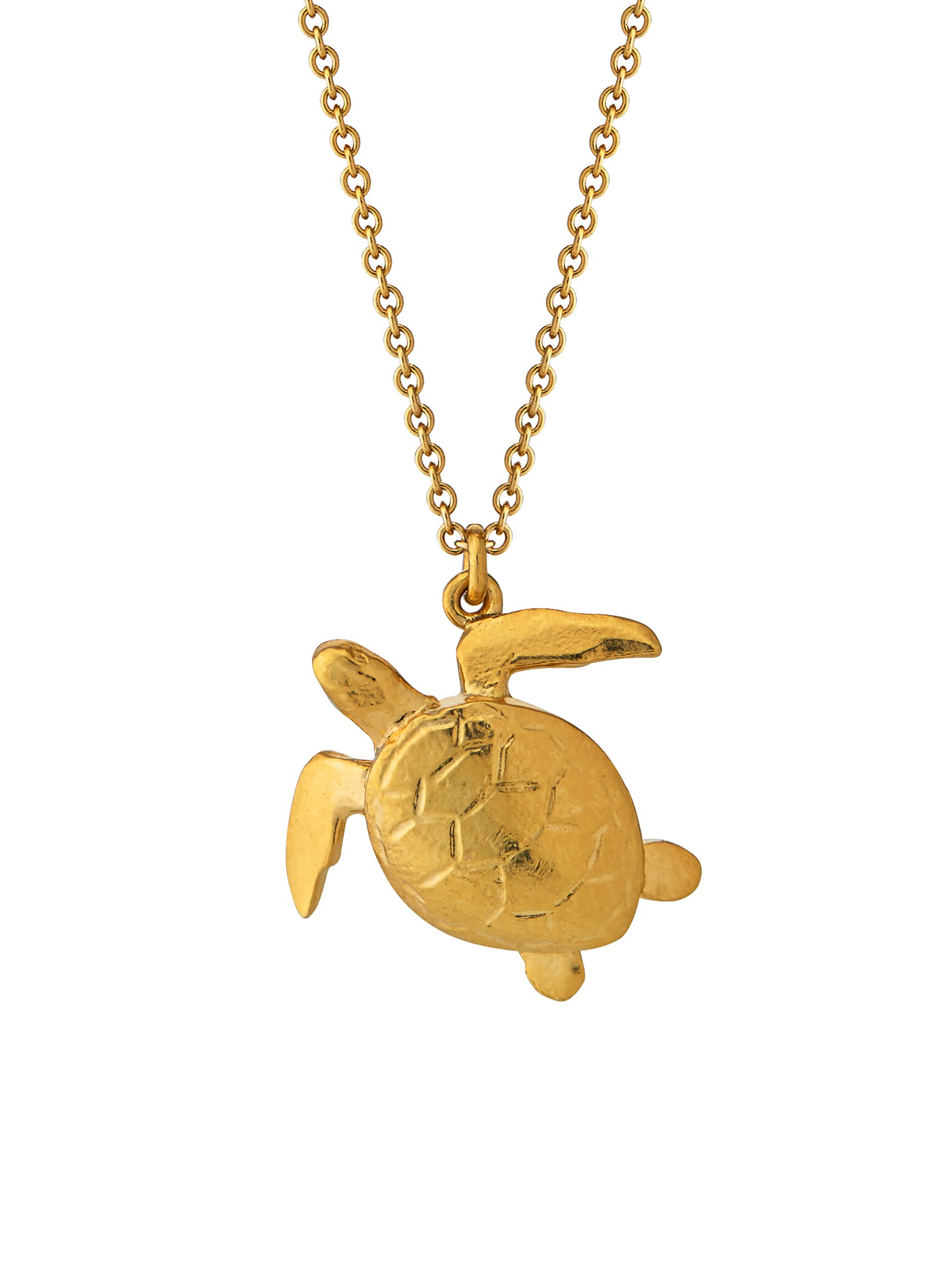 Sea Turtle Necklace - image 1 | gold plate
