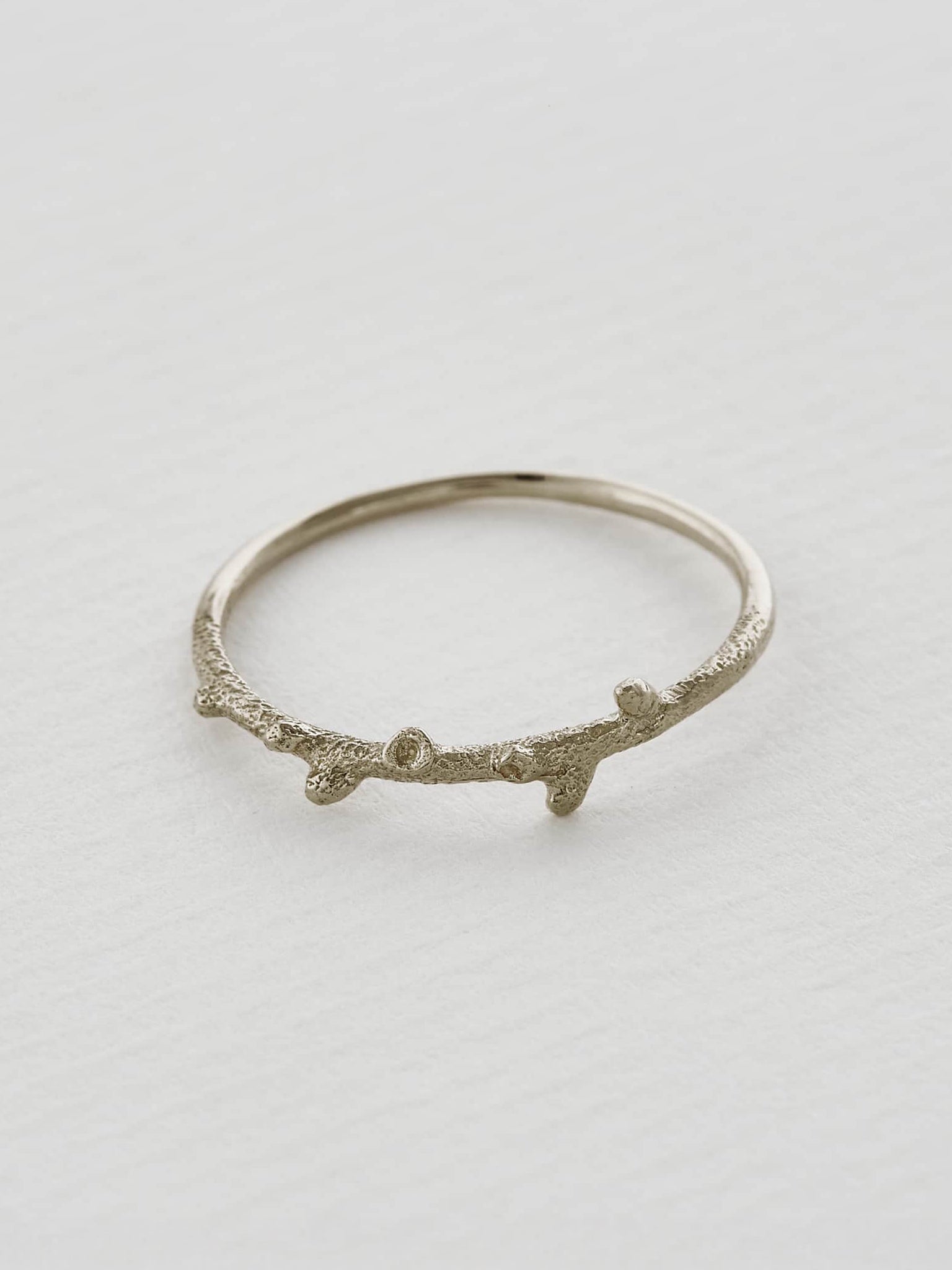 Fine Coral Texture Ring - image 4 | 18ct white gold