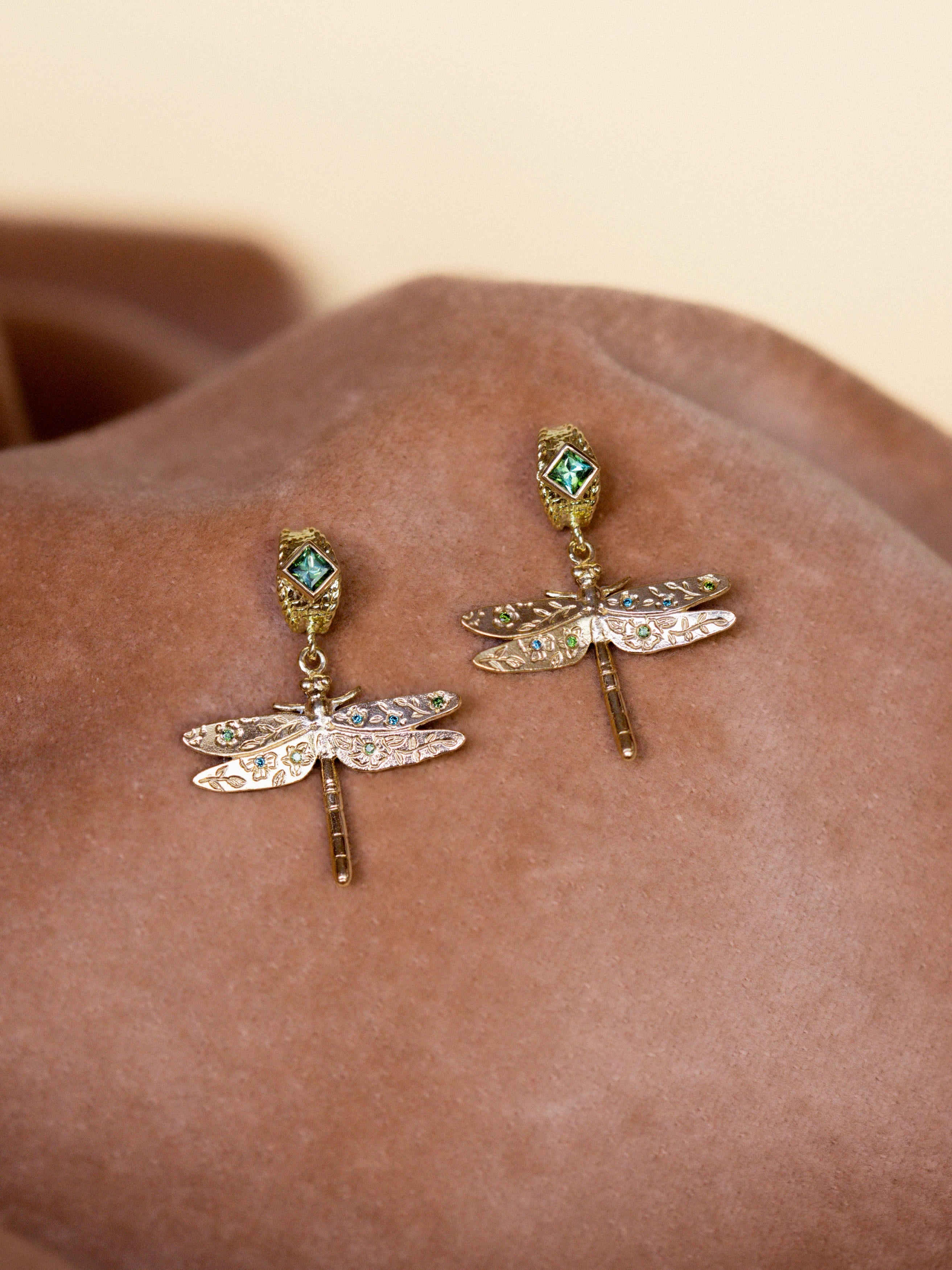 Dragonfly Huggie Earrings - image 4