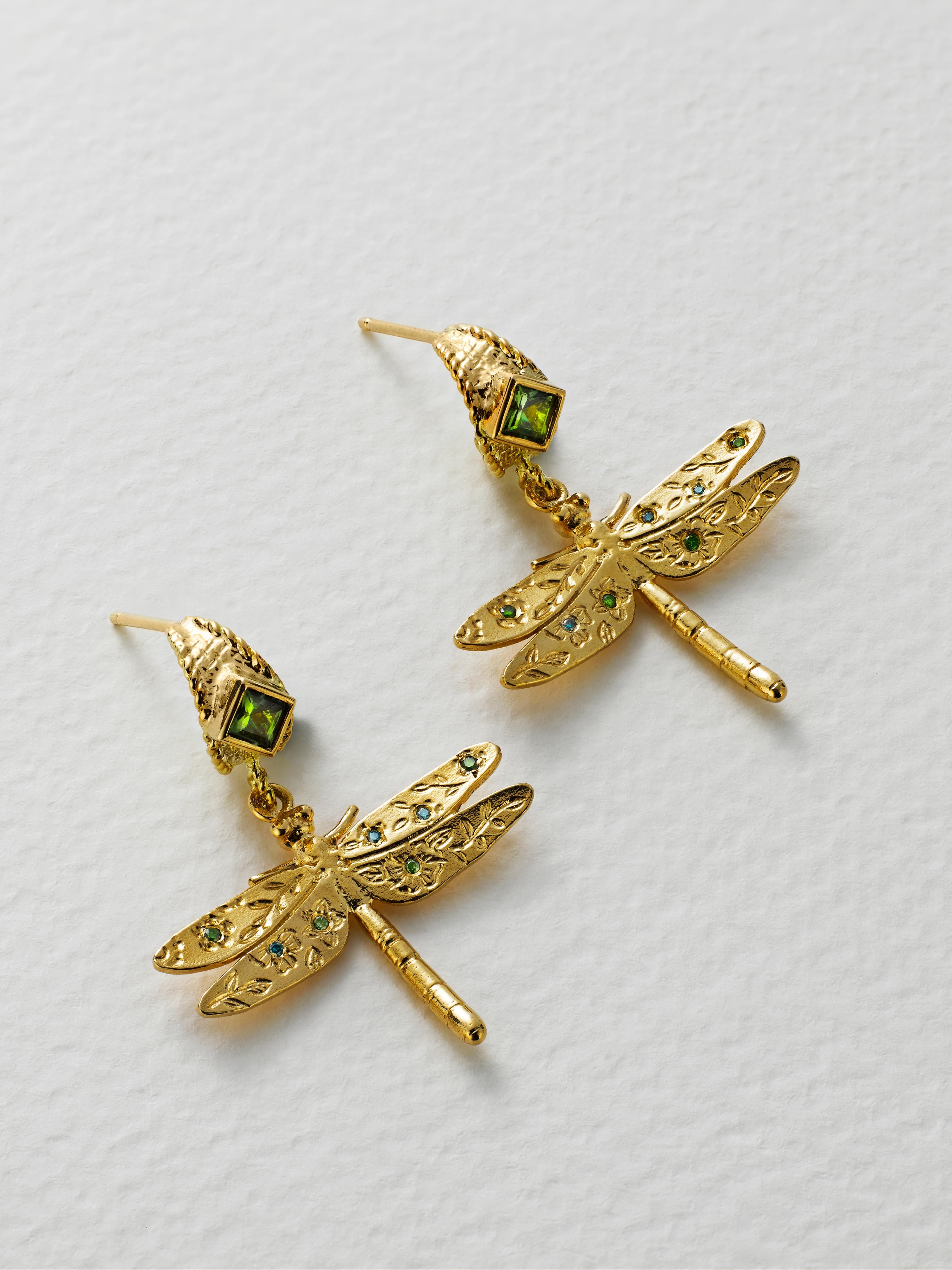 Dragonfly Huggie Earrings - image 5