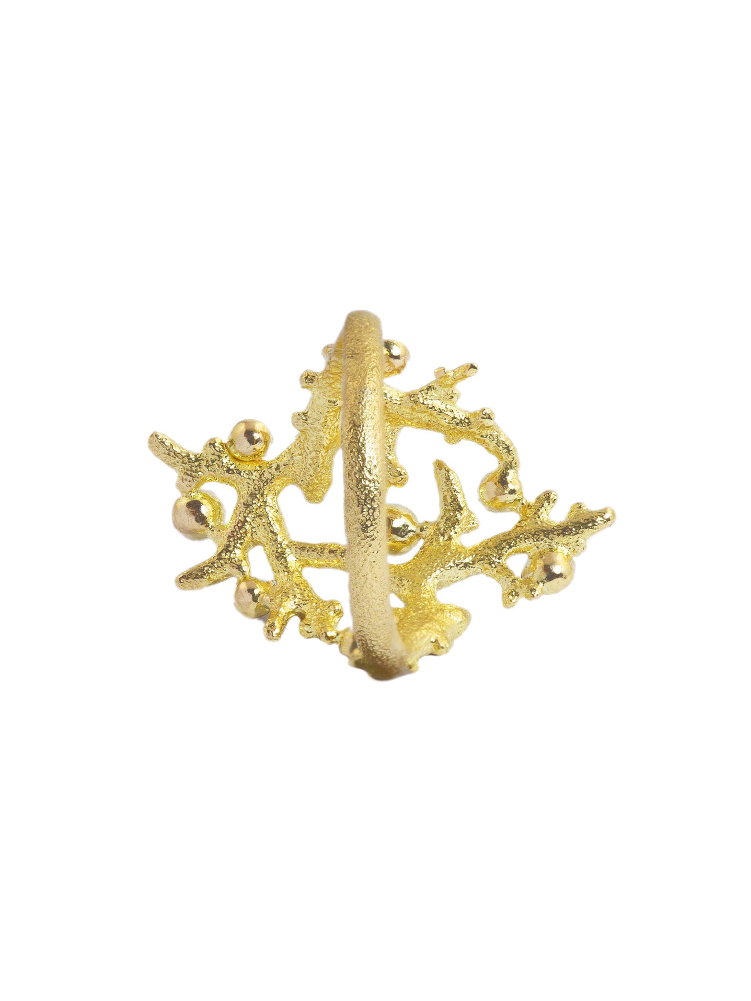 Elkhorn Coral Cocktail Ring with Responsibly Sourced Ocean Diamonds - image 5 | 18ct yellow gold