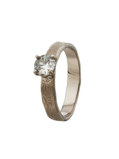 Natural History Solitaire Diamond Band Ring