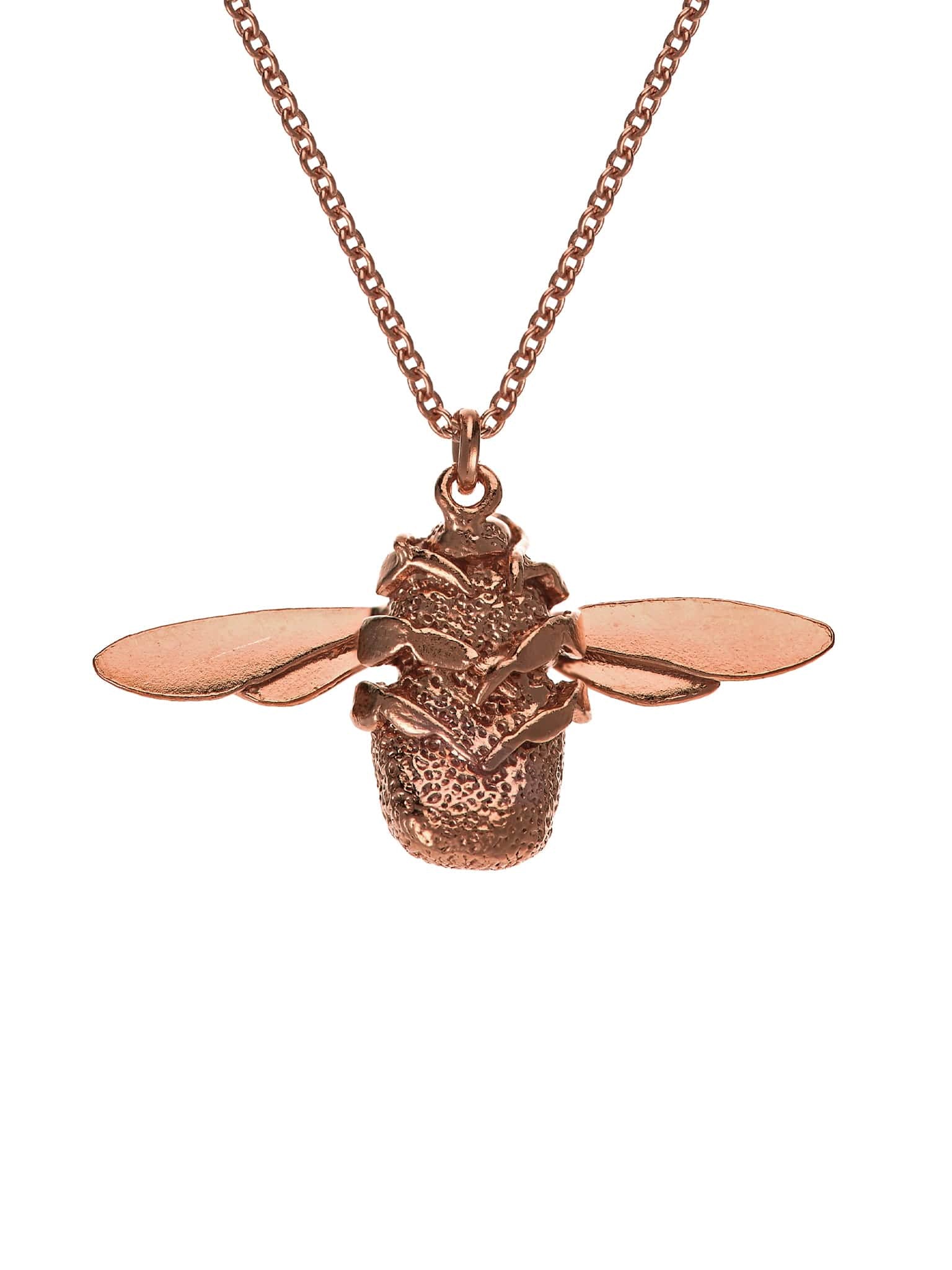Bumblebee Necklace - image 16 | rose gold plate
