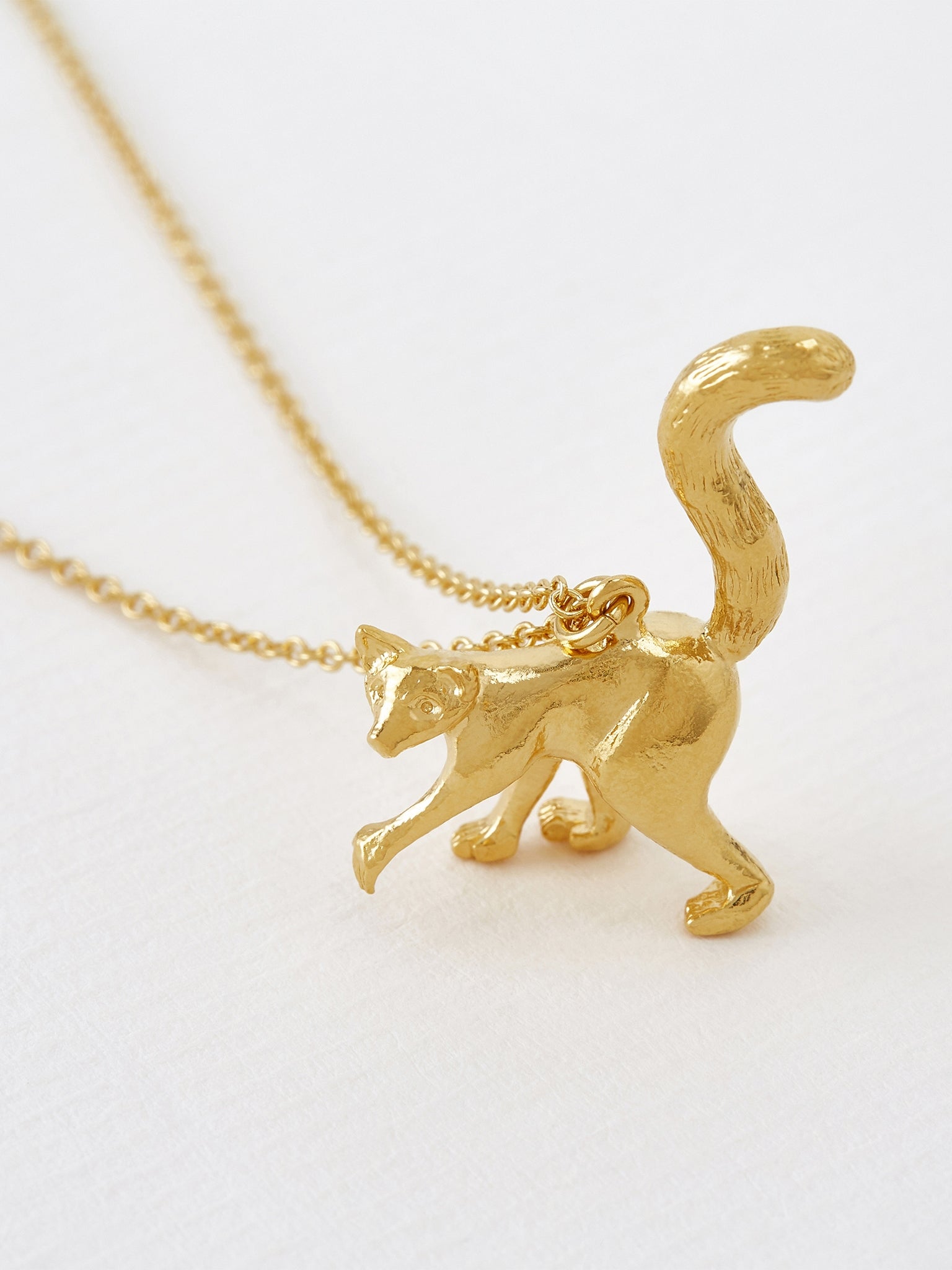 Lemur Necklace - image 3 | gold plate