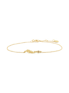 Teeny Tiny Plume Champagne Diamond Bracelet