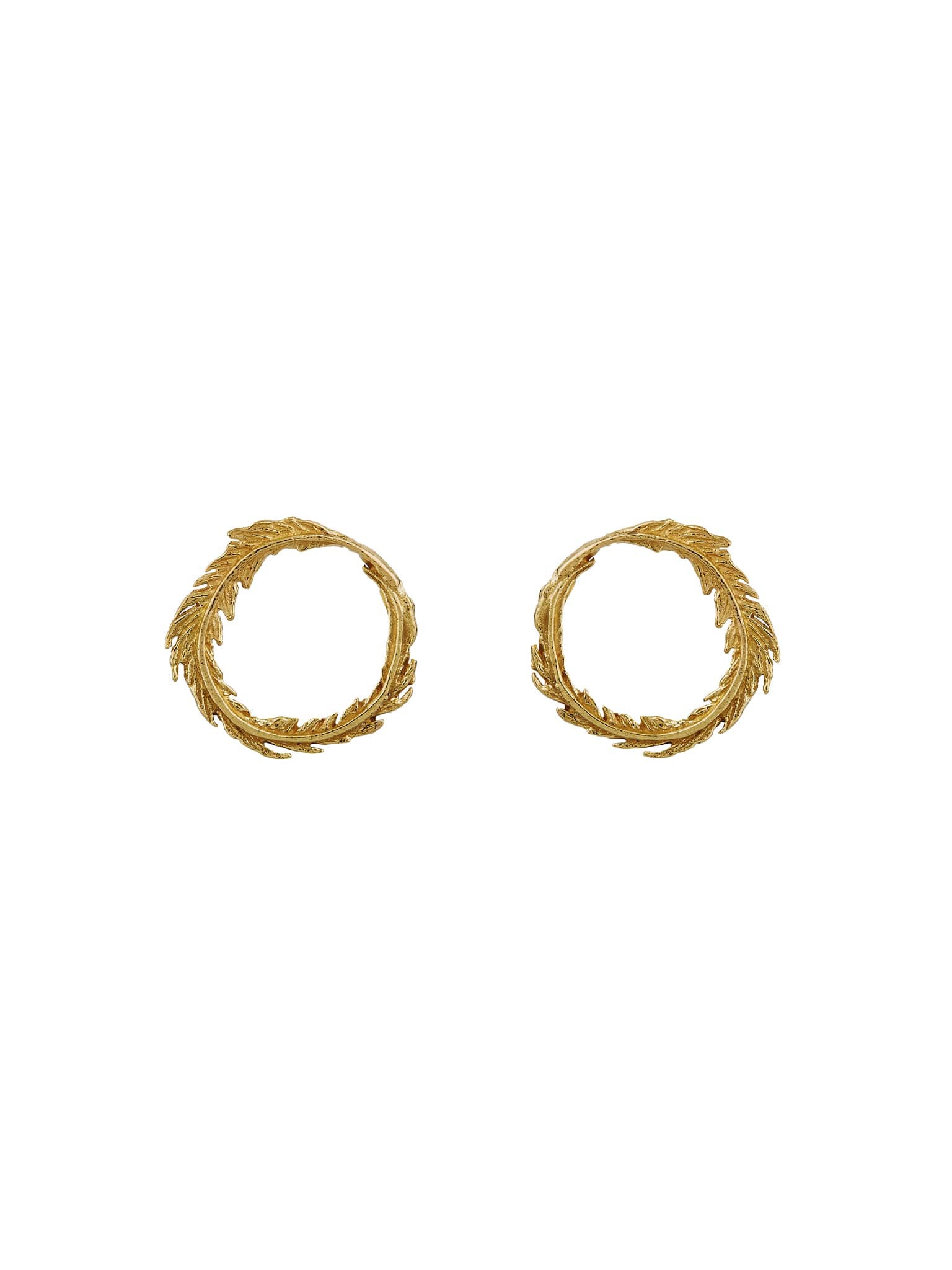 Plume Loop Stud Earrings - image 1 | 18ct yellow gold