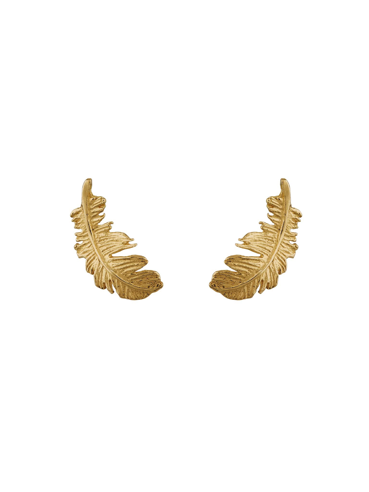 Plume Feather Stud Earrings - image 1 | 18ct yellow gold