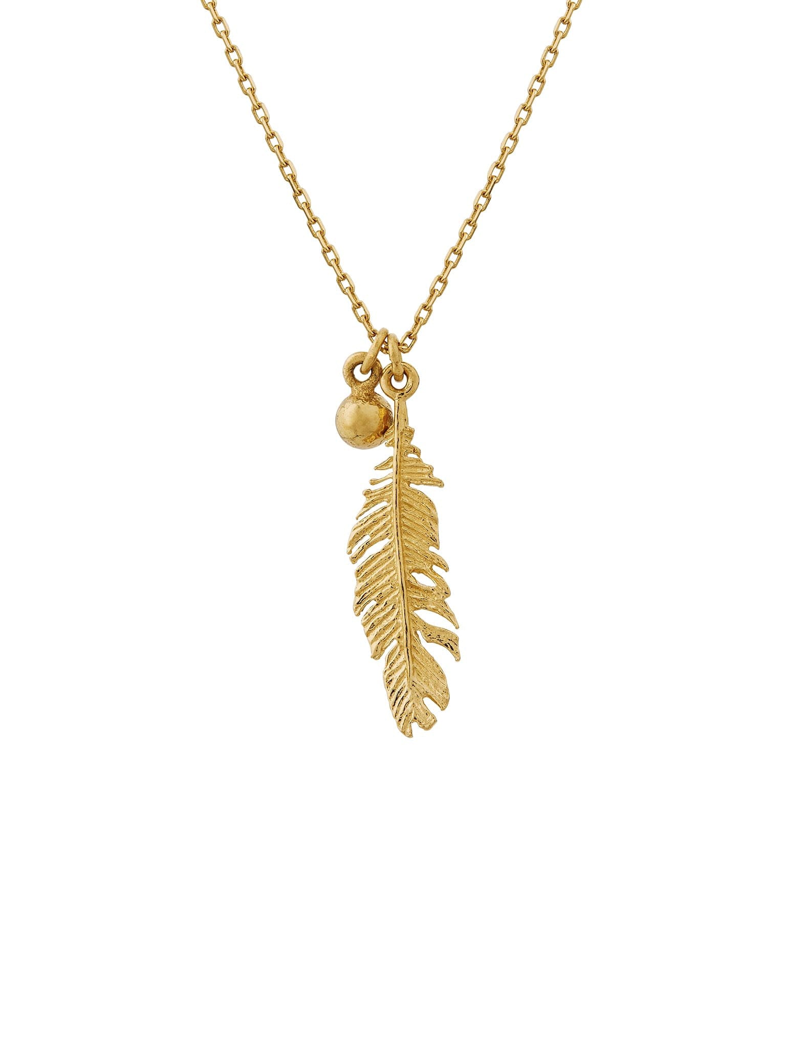 Plume & Champagne Diamond Necklace - image 5 | 18ct yellow gold