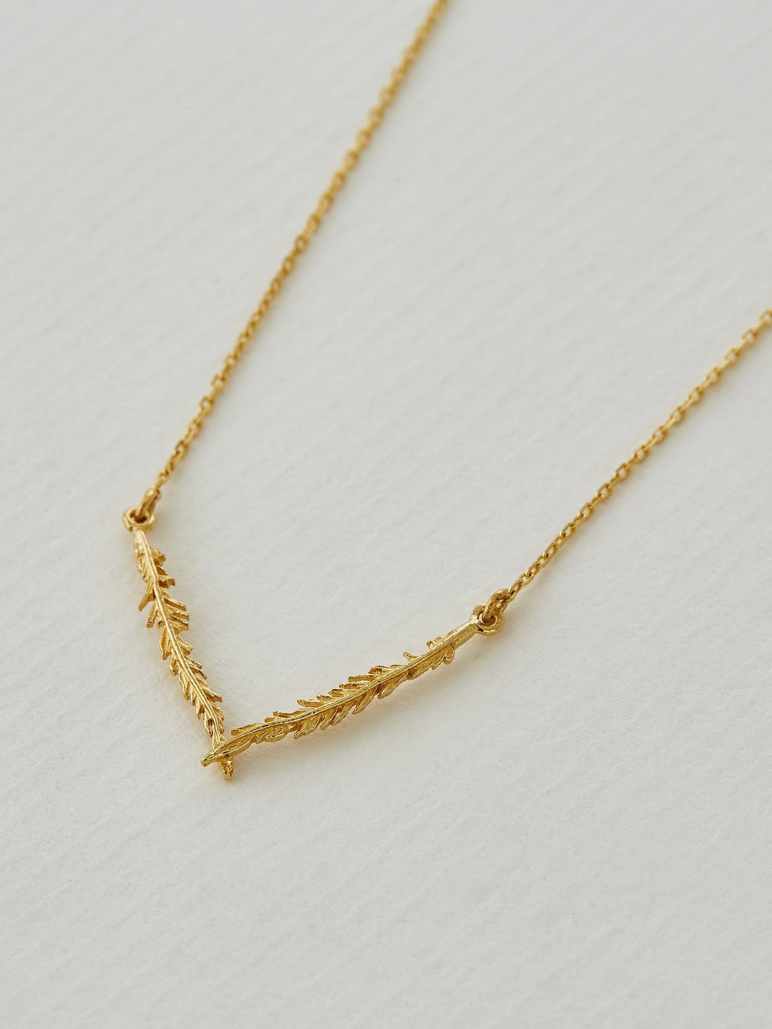 Plume Flare Necklace - image 4 | 18ct yellow gold
