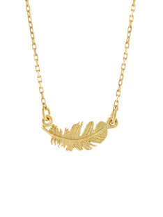In-Line Plume Necklace