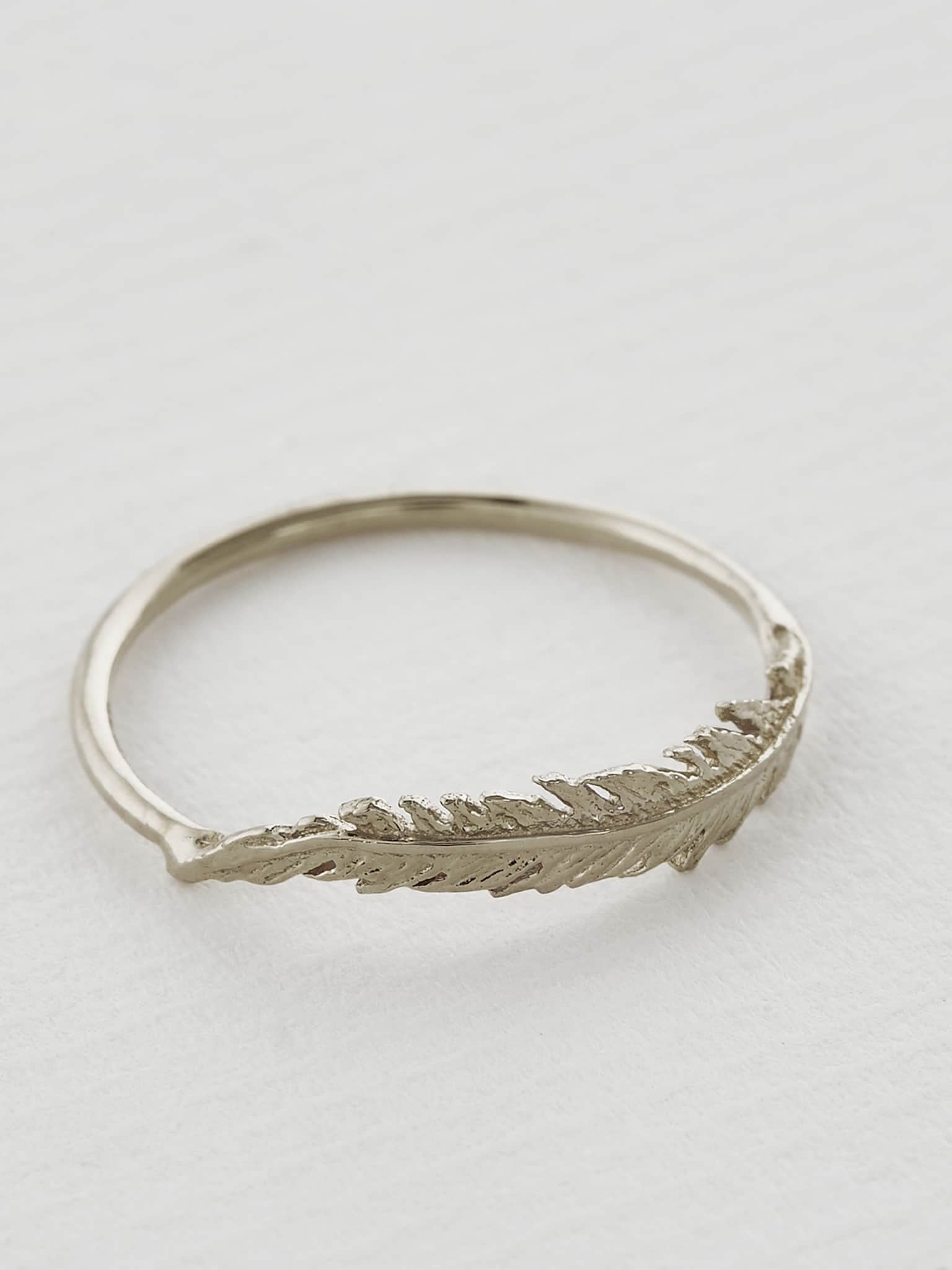 Plume Wisp Ring - image 5 | 18ct white gold