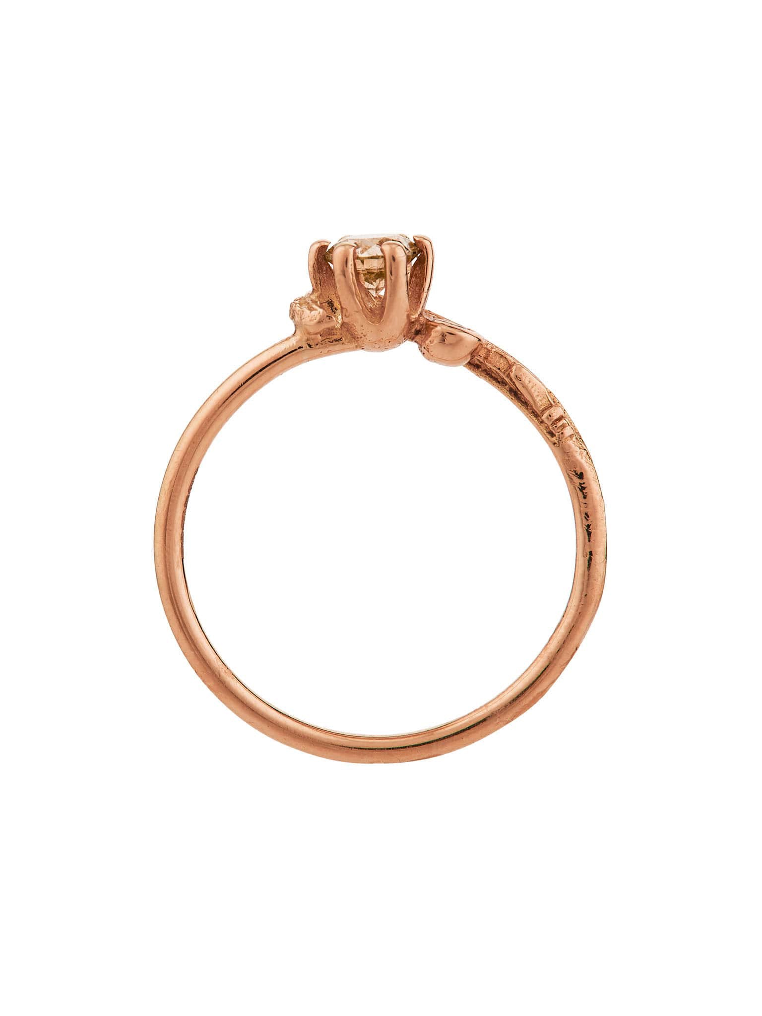 Wisp & Double Champagne Diamond Ring - image 11 | 18ct rose gold