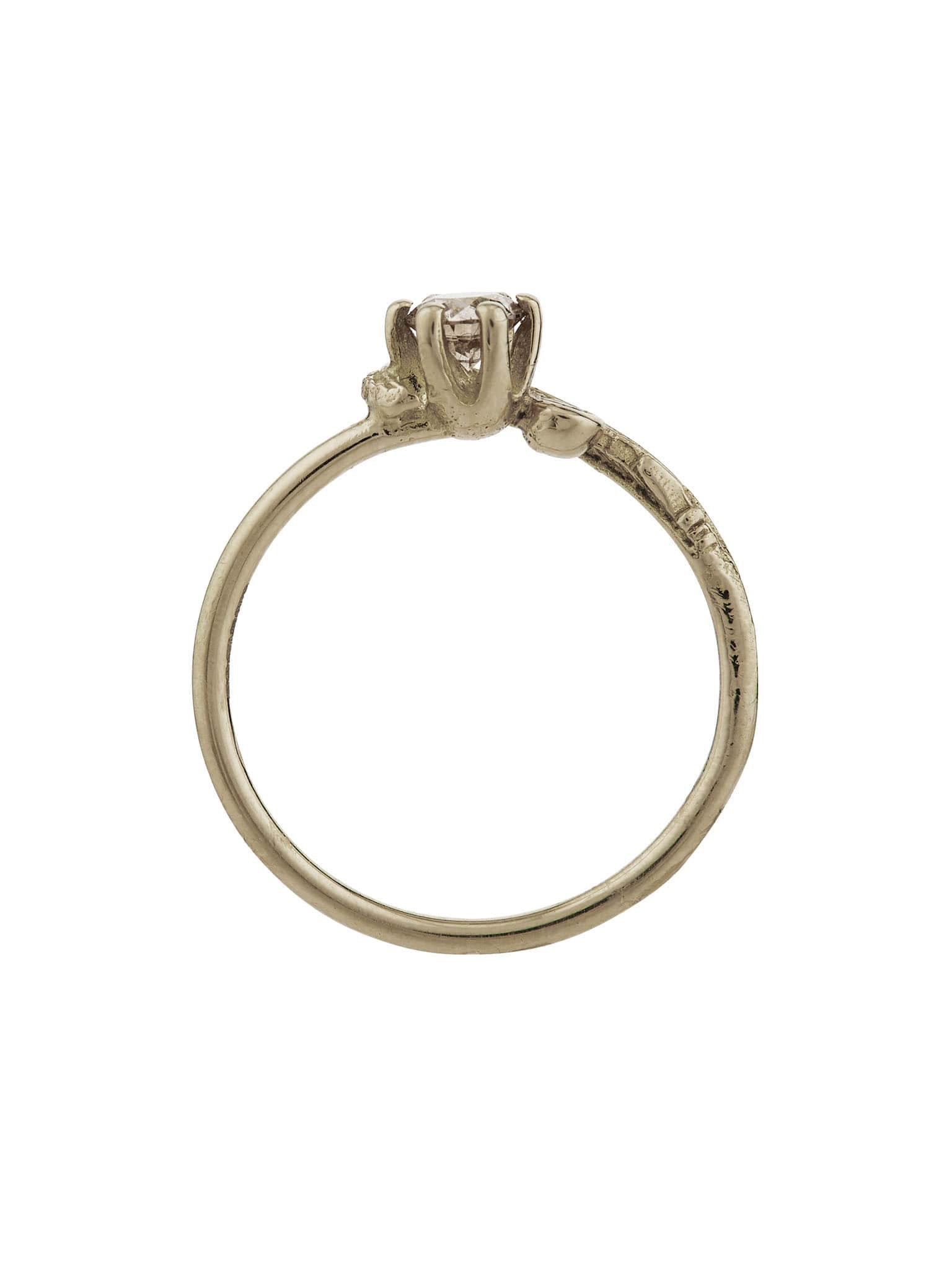 Wisp & Double Champagne Diamond Ring - image 8 | 18ct white gold