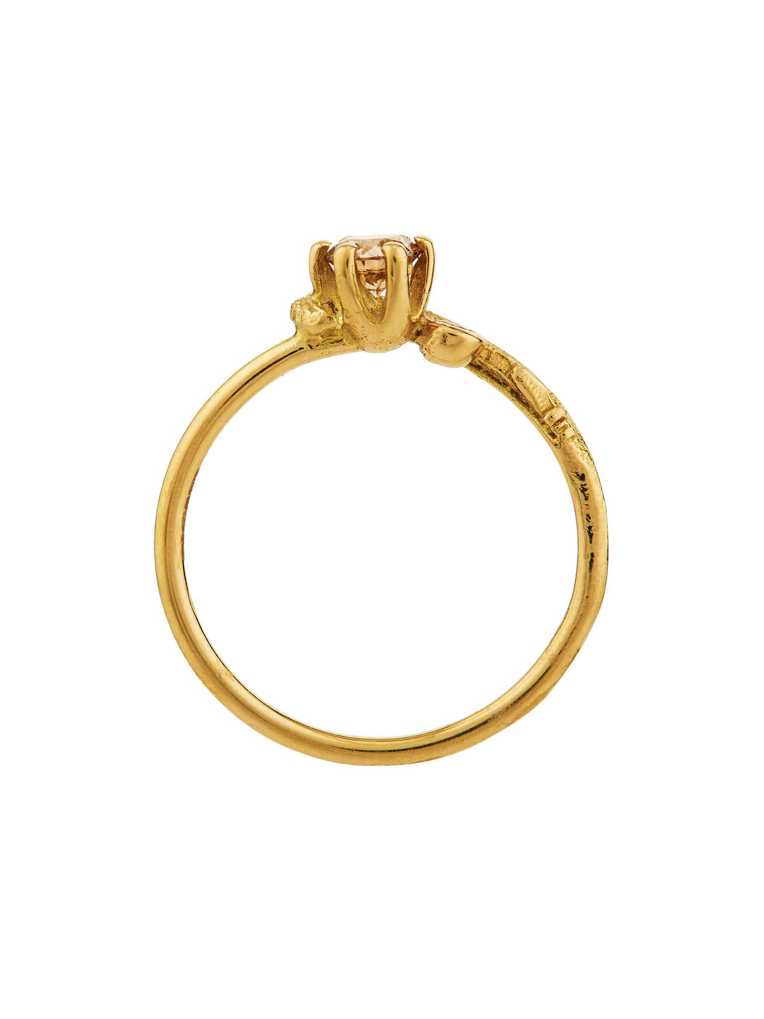 Wisp & Double Champagne Diamond Ring - image 5 | 18ct yellow gold