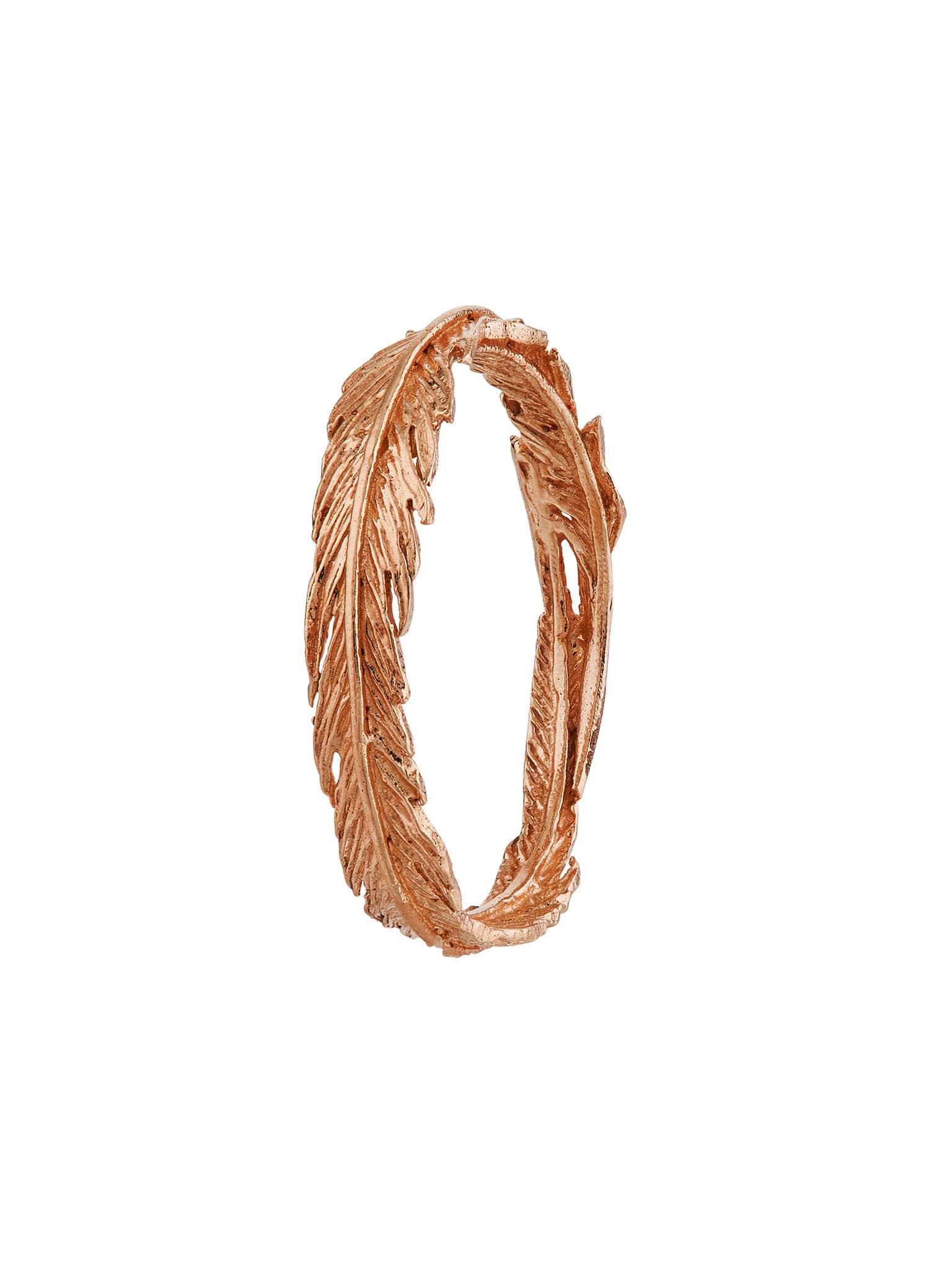 Slim Plume Wreath Ring - image 6 | 18ct rose gold