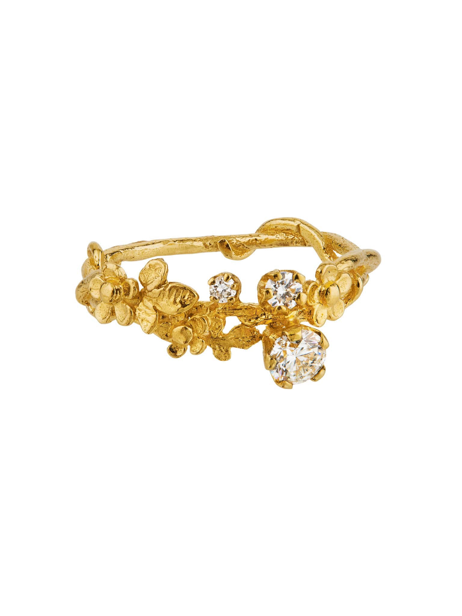 Wild Posy Twist Diamond Ring - image 5 | 18ct yellow gold