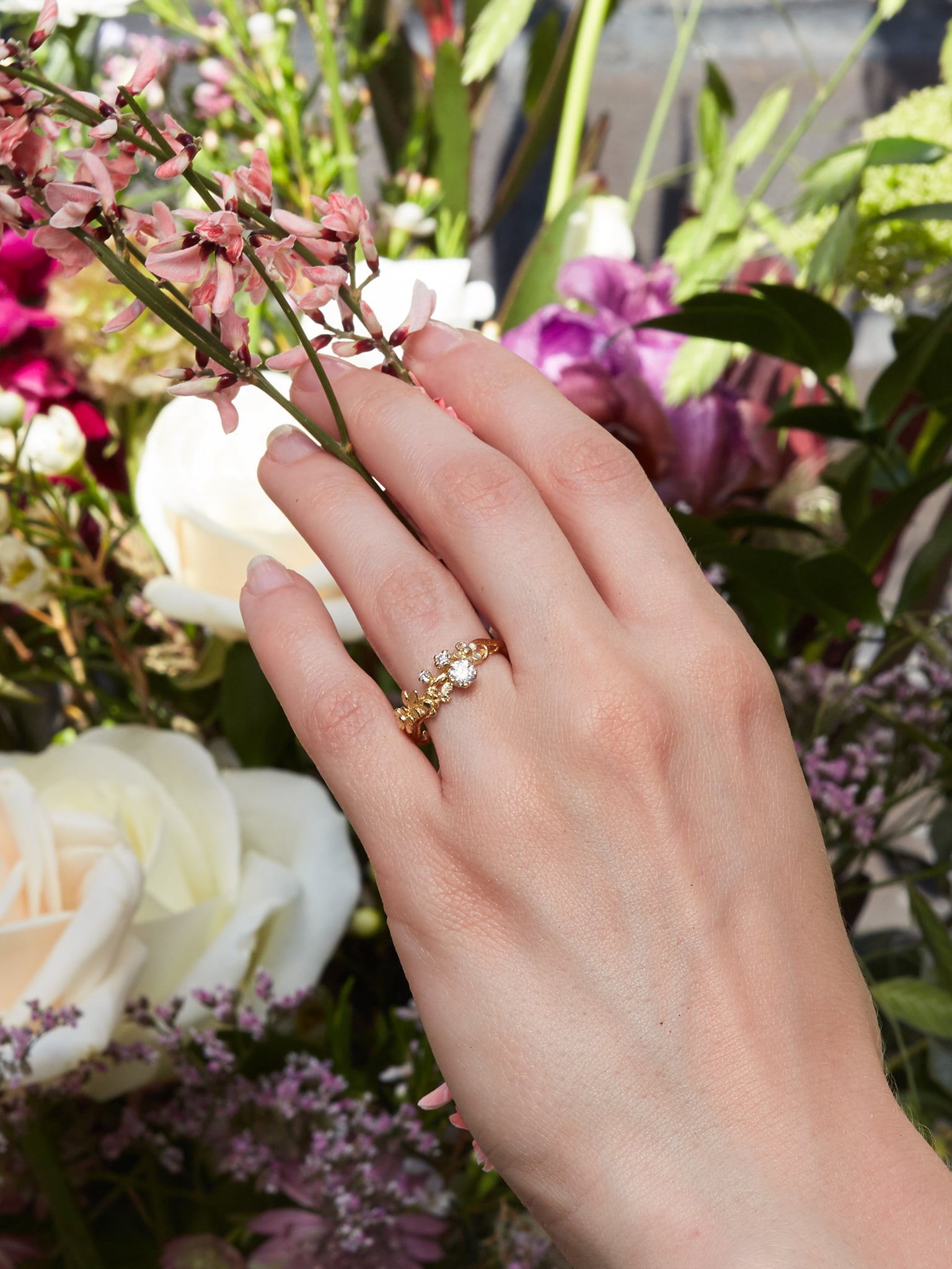 Wild Posy Twist Diamond Ring - image 3