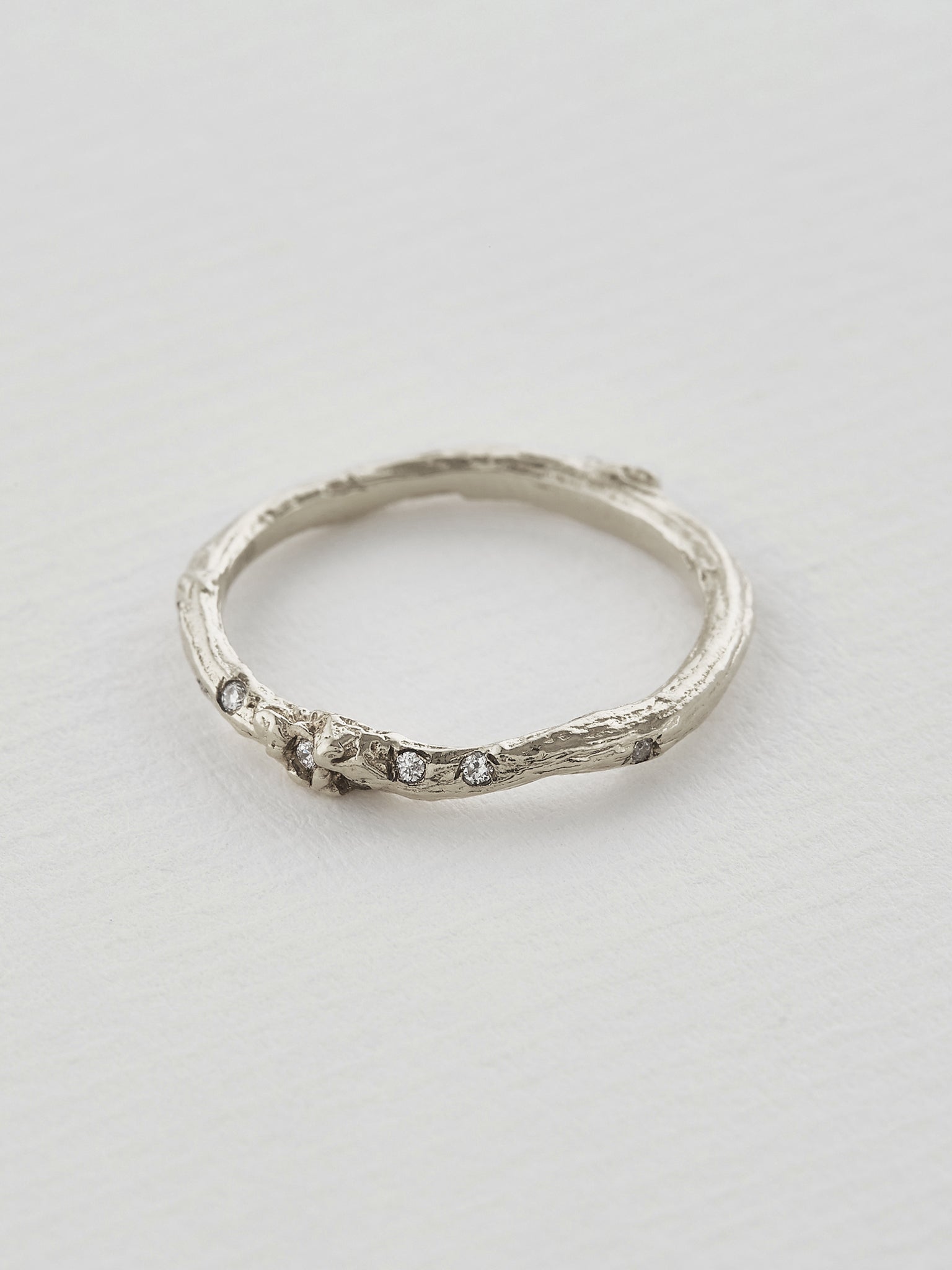 Birch Diamond Band 2mm - image 9 | platinum