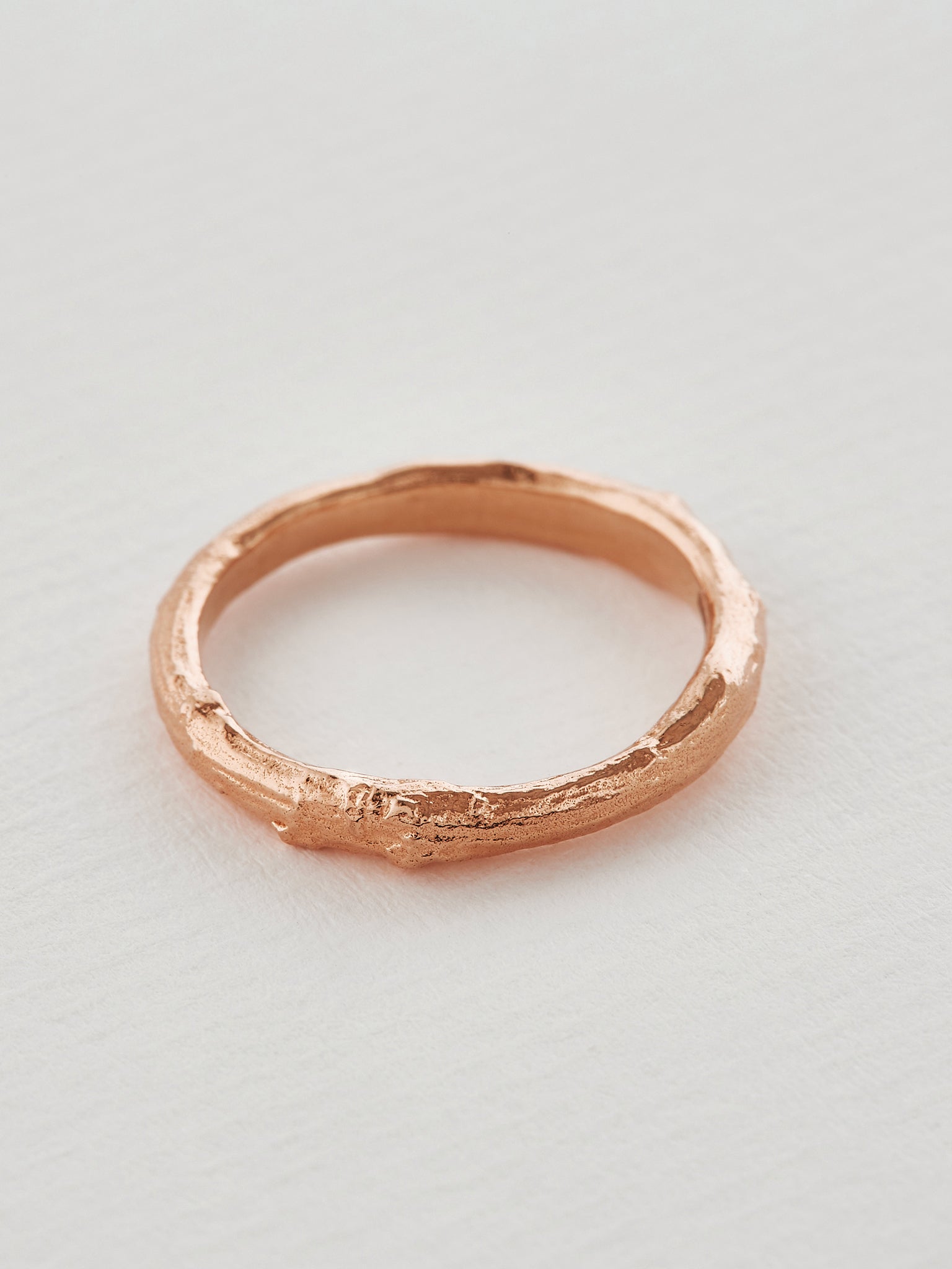 Oak Band 3mm - image 7 | 18ct rose gold