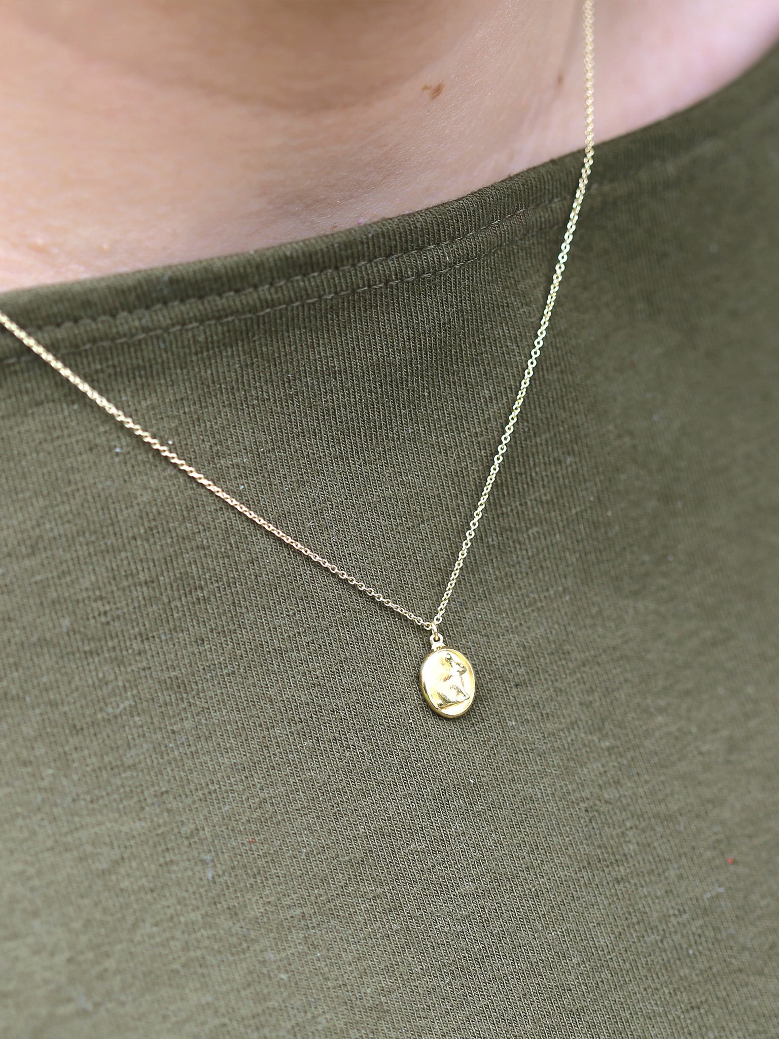 Rabbit Cameo Necklace - image 2