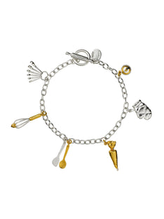 Baking Charm Bracelet with Rolling Pin T-Bar Fastening